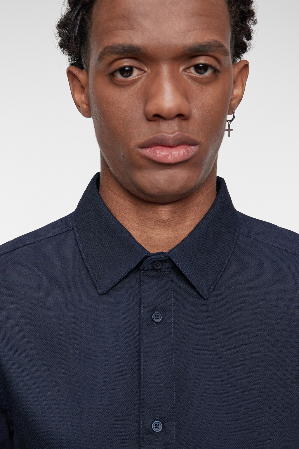 Рубашка regular fit классическая хлопковая - цвет синий - 6