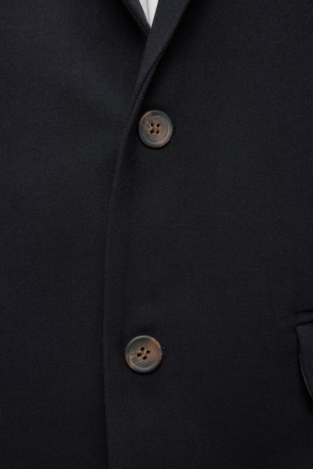 Пиджак прямой однобортный из костюмной ткани - цвет черный - 6