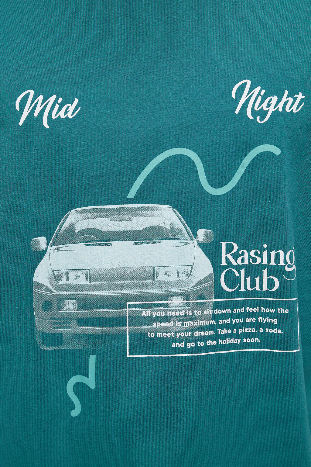 Футболка oversize хлопковая с принтом в стиле аниме - цвет зеленый - 6