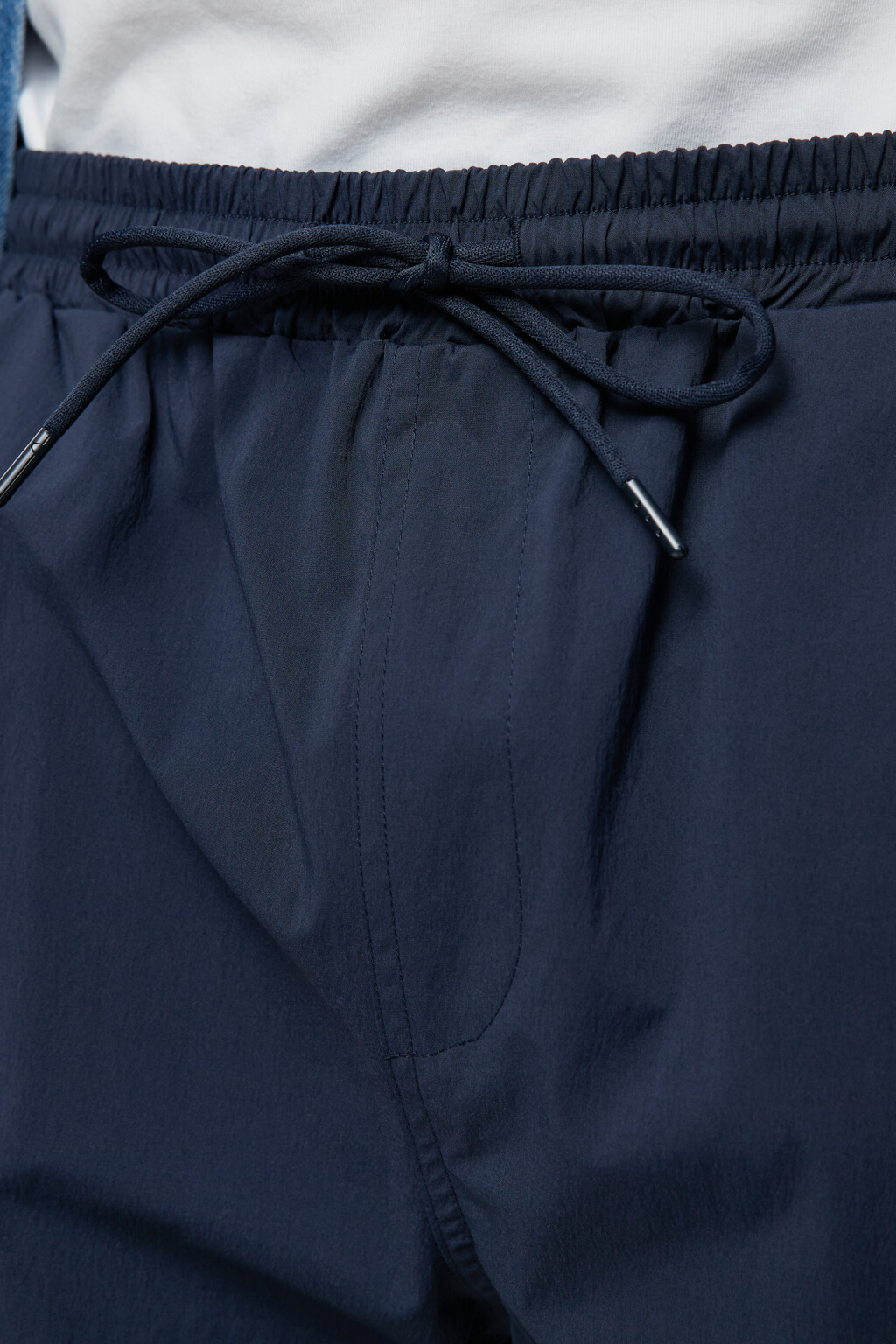 Брюки-джоггеры с поясом на завязках и карманами карго - цвет синий - 6