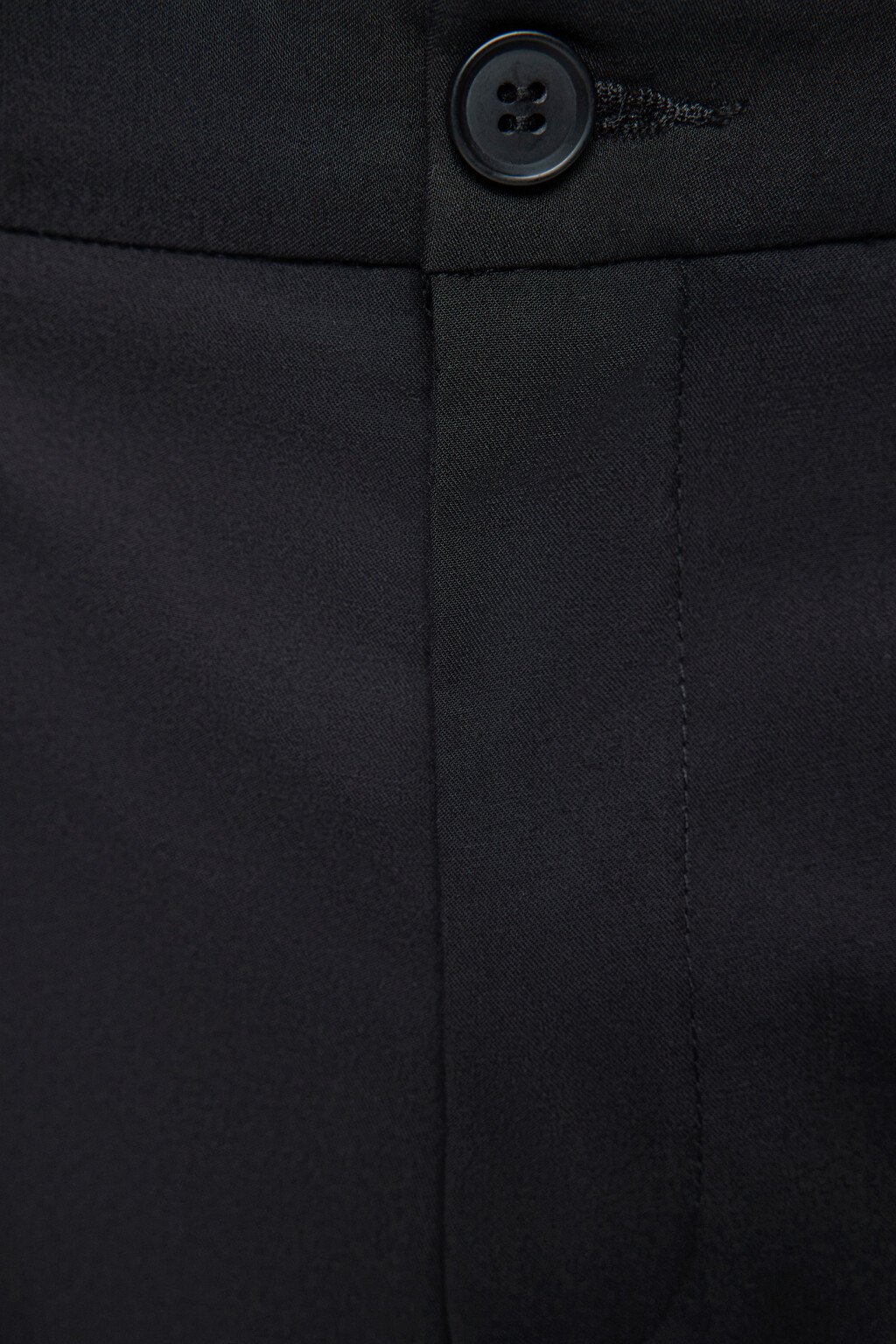 Брюки прямые костюмные со средней посадкой - цвет черный - 5