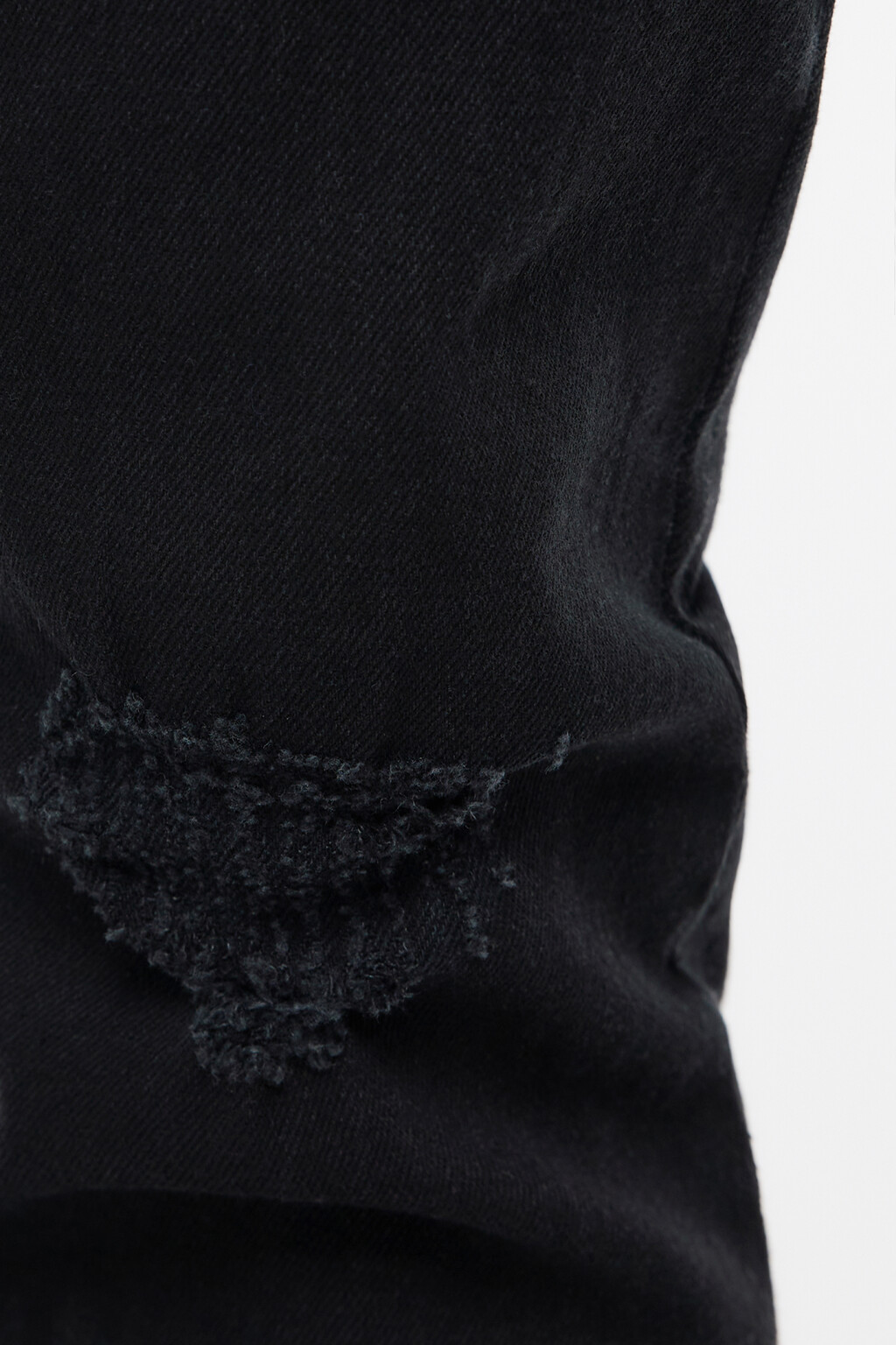 Джинсы skinny облегающие с рваными коленями - цвет черный - 6