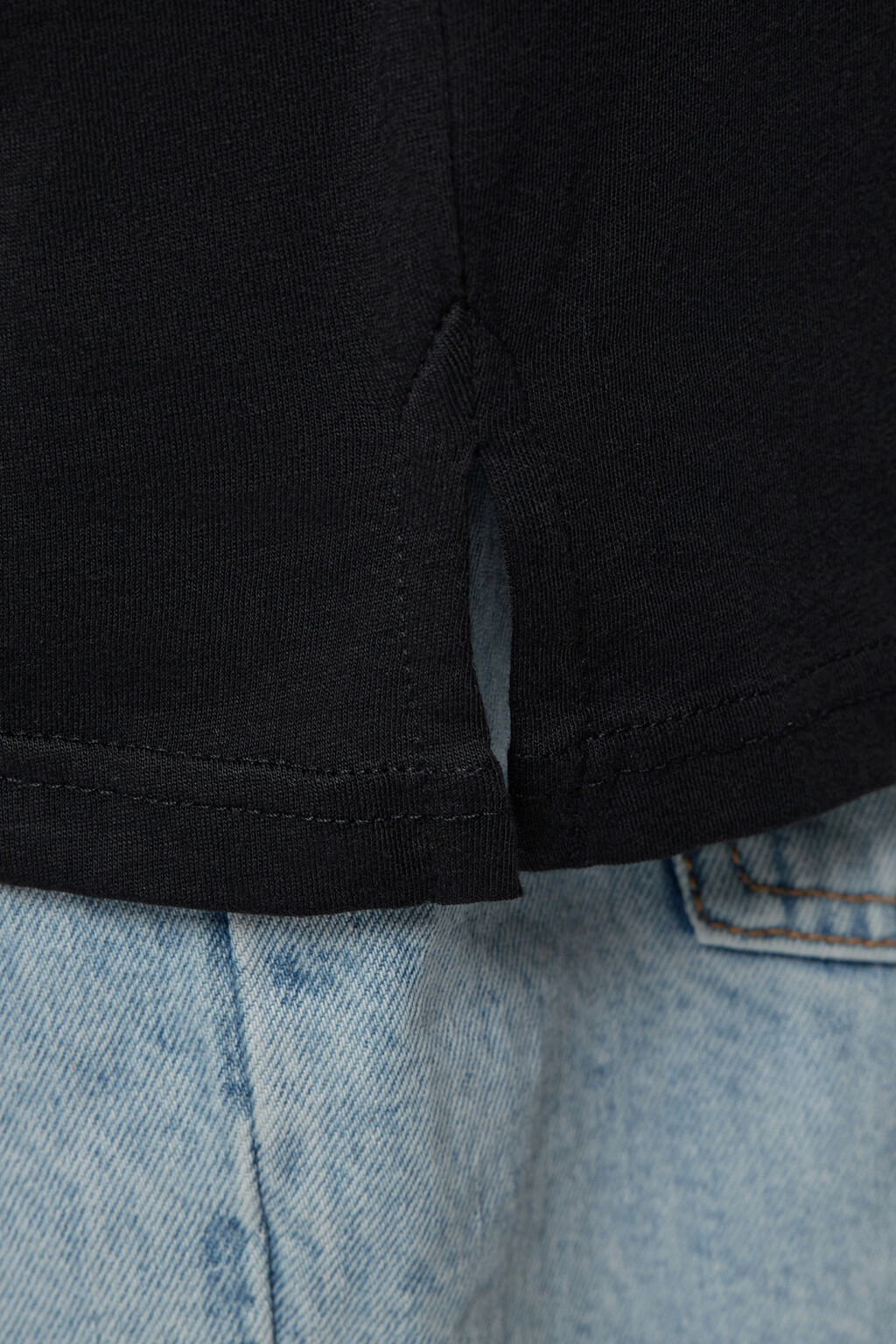 Футболка свободного кроя хлопковая без рукавов - цвет черный - 7