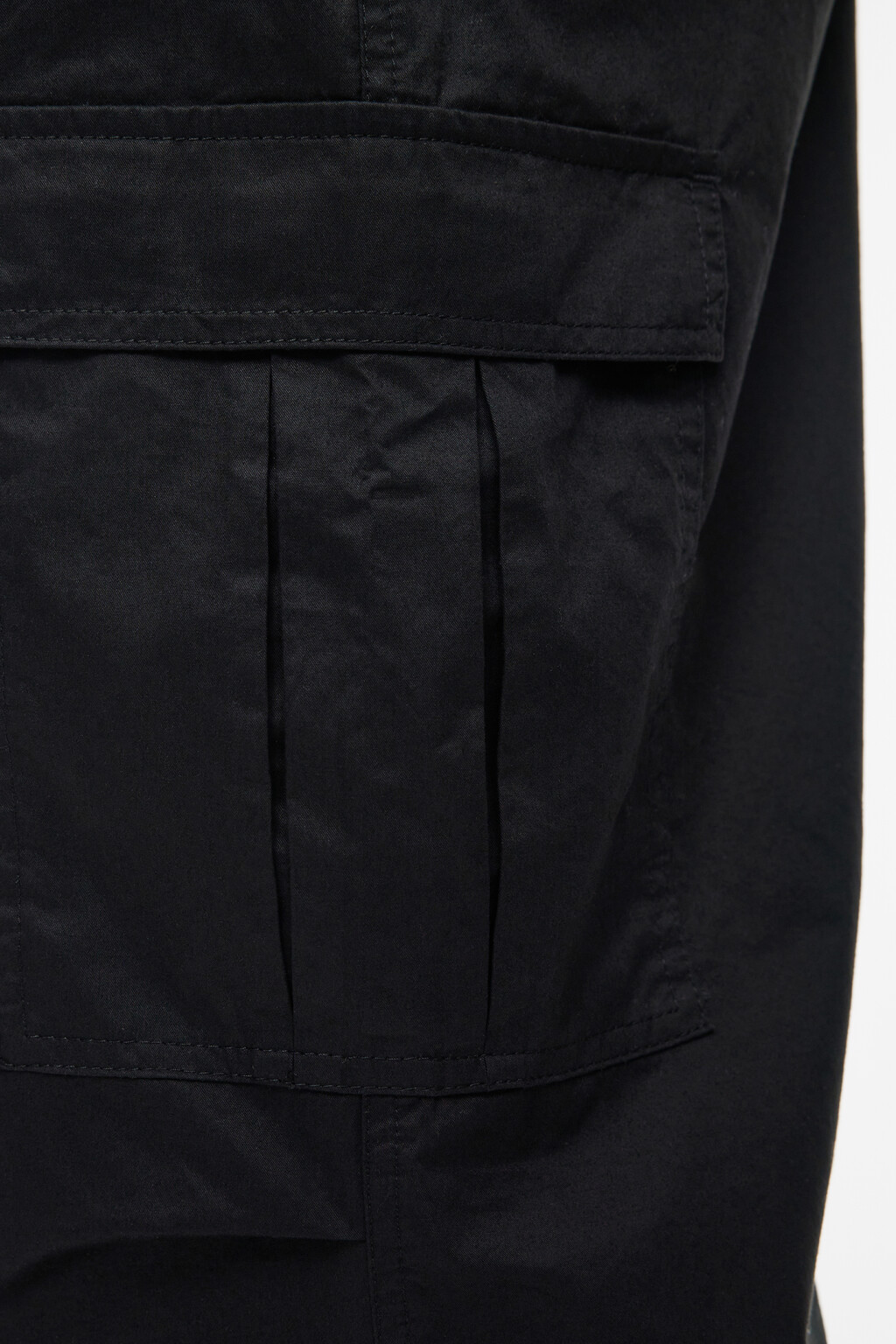 Брюки-парашюты хлопковые с карманами карго - цвет черный - 6