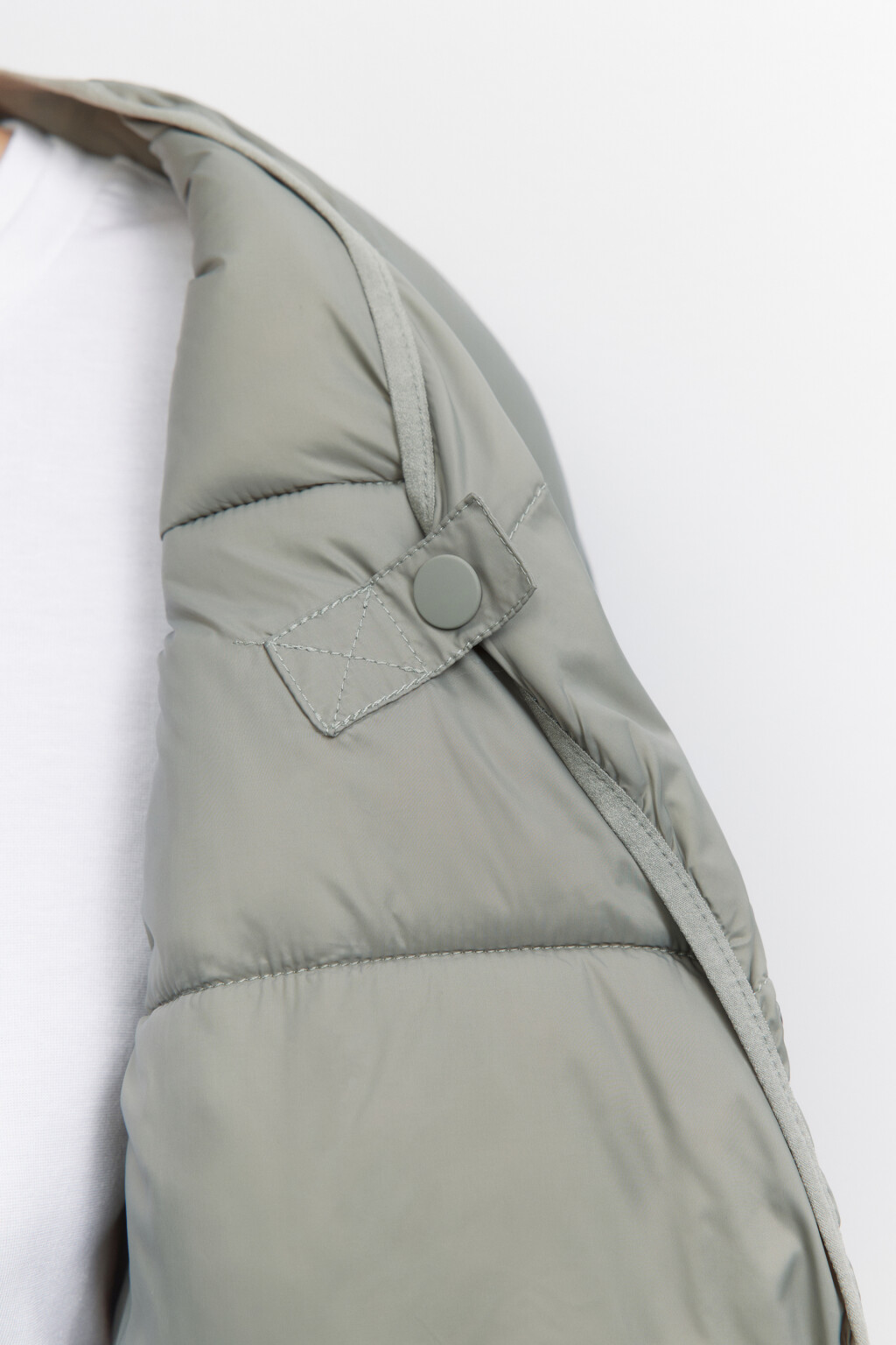 Куртка-рубашка стеганая ультралегкая без воротника - цвет зеленый - 8