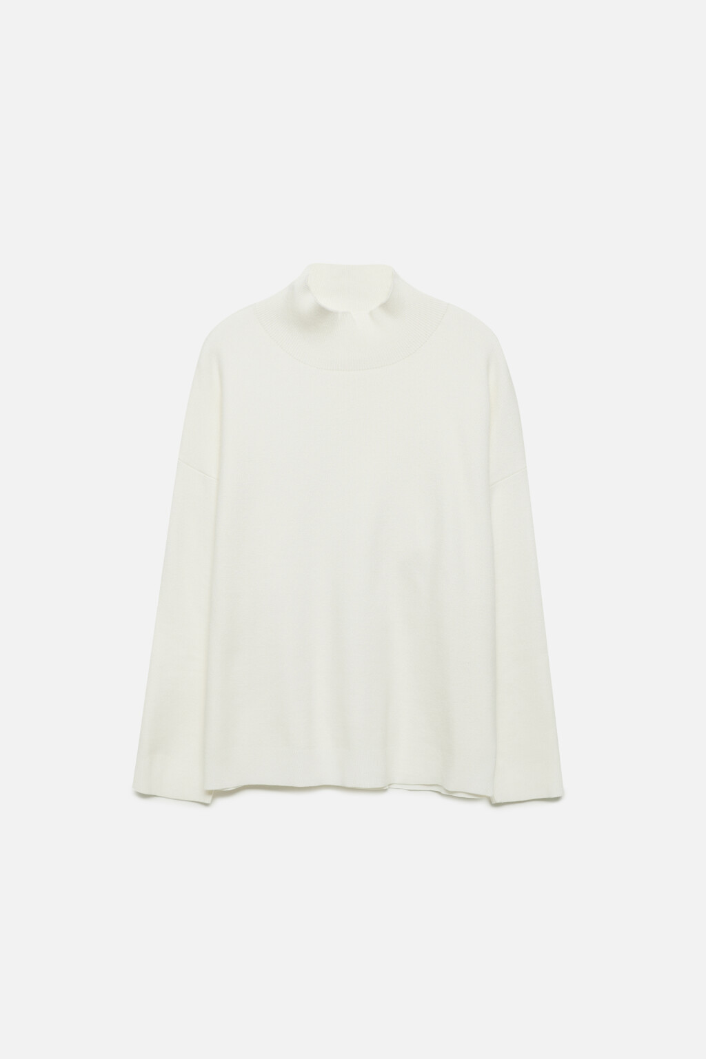 Свитер SOFTJUMPER оверсайз с воротником - цвет бежевый - 8