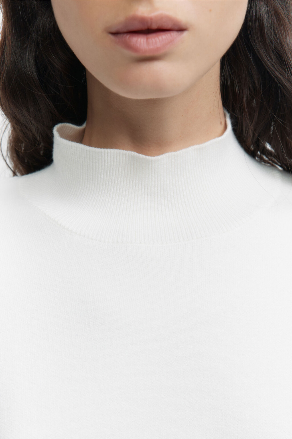 Свитер SOFTJUMPER оверсайз с воротником - цвет бежевый - 6