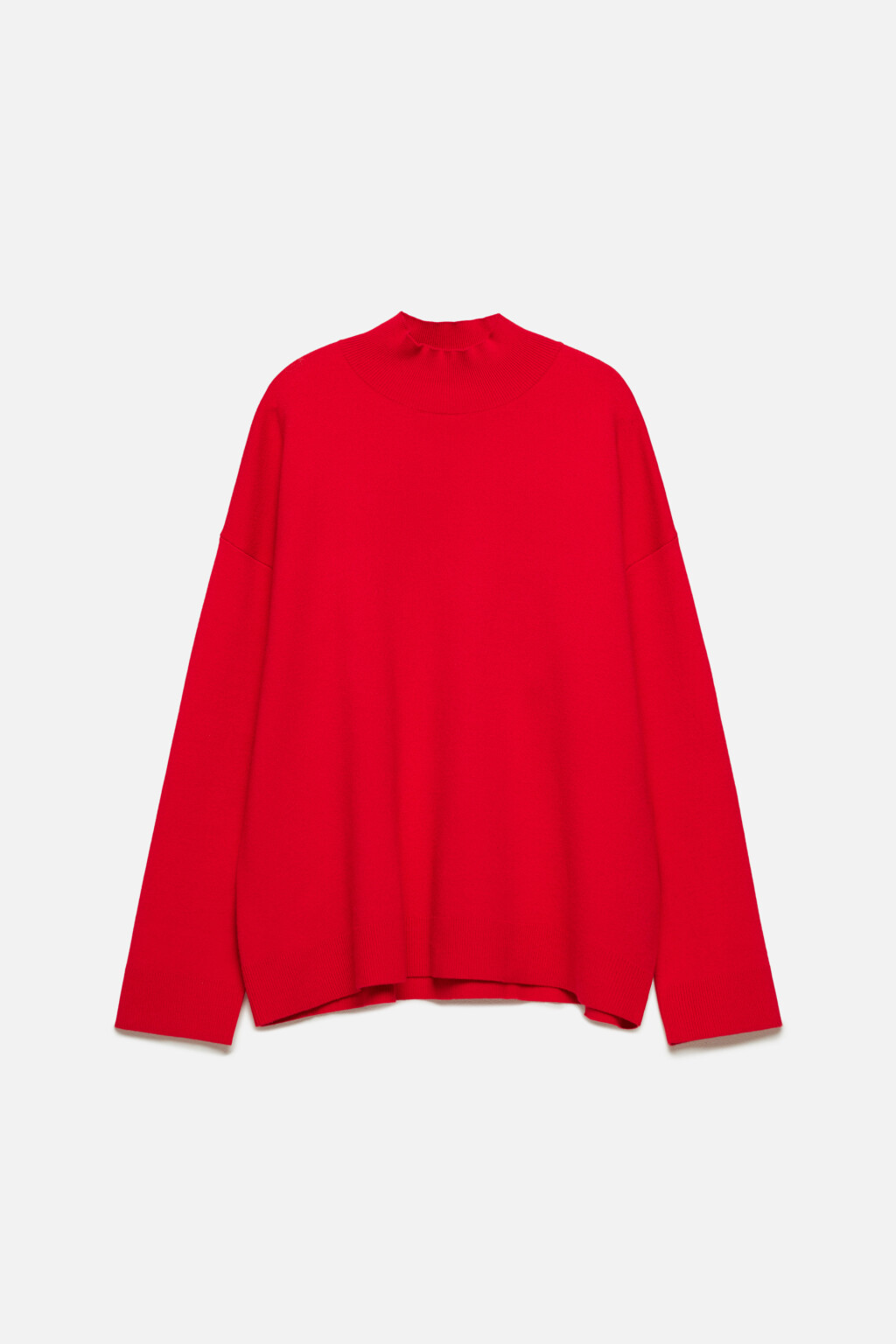 Свитер SOFTJUMPER оверсайз с воротником - цвет красный - 8
