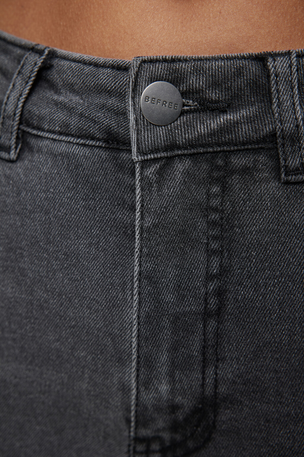 Джинсы flare расклешенные с высокой посадкой - цвет серый - 5