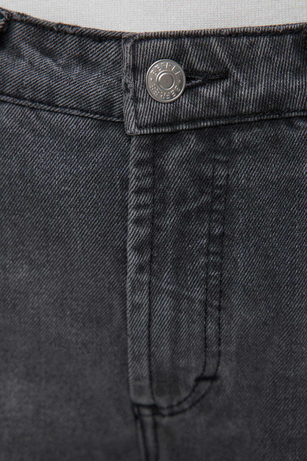 Джинсы wide широкие с разрезами по внутреннему шву - цвет серый - 6