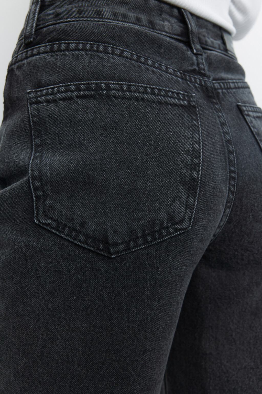 Джинсы straight прямые с высокой посадкой - цвет серый - 6