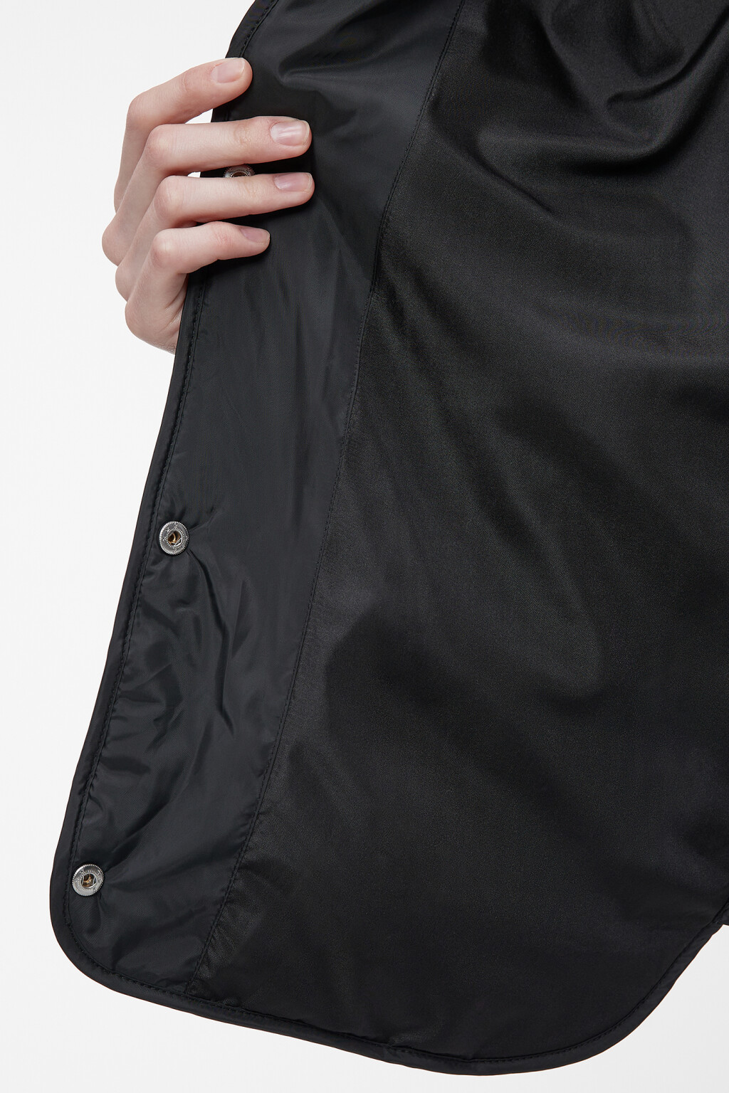 Куртка стеганая короткая с круглым вырезом без воротника - цвет черный - 7