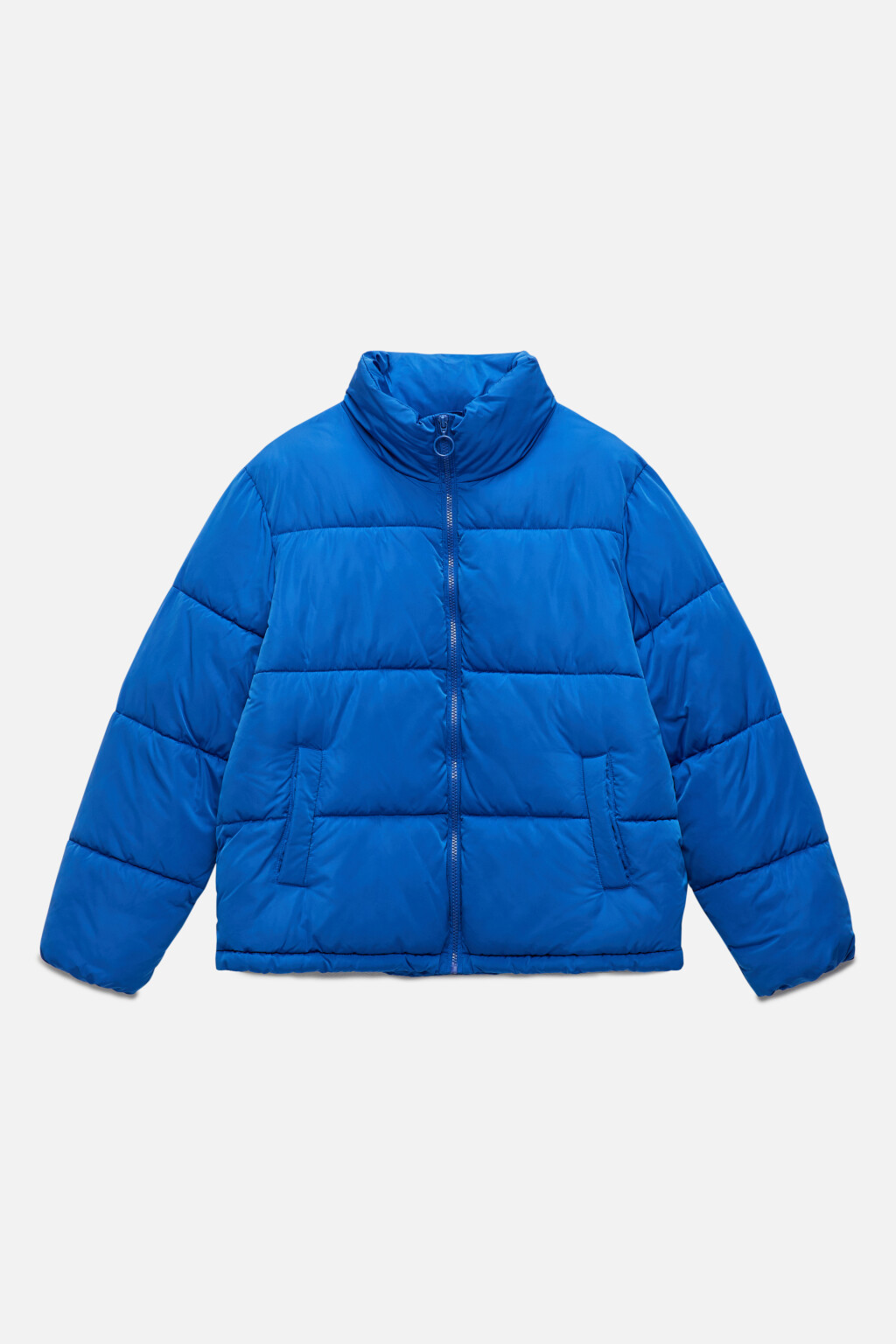 Куртка стеганая короткая с воротником-стойкой - цвет синий - 8