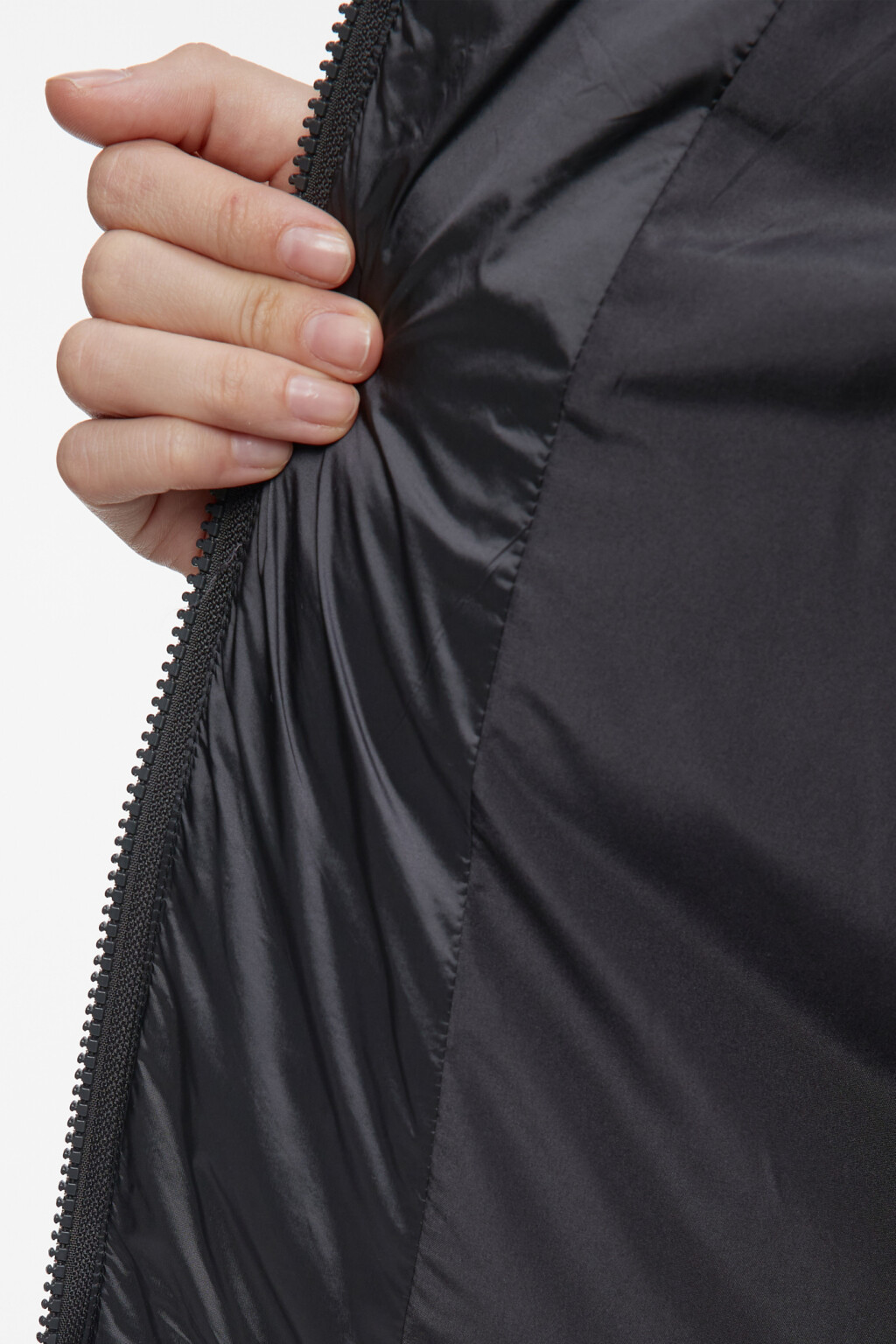 Куртка стеганая короткая с воротником-стойкой - цвет черный - 7