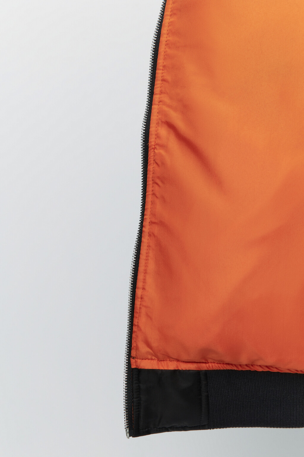 Куртка-бомбер oversize с трикотажным капюшоном - цвет черный - 8