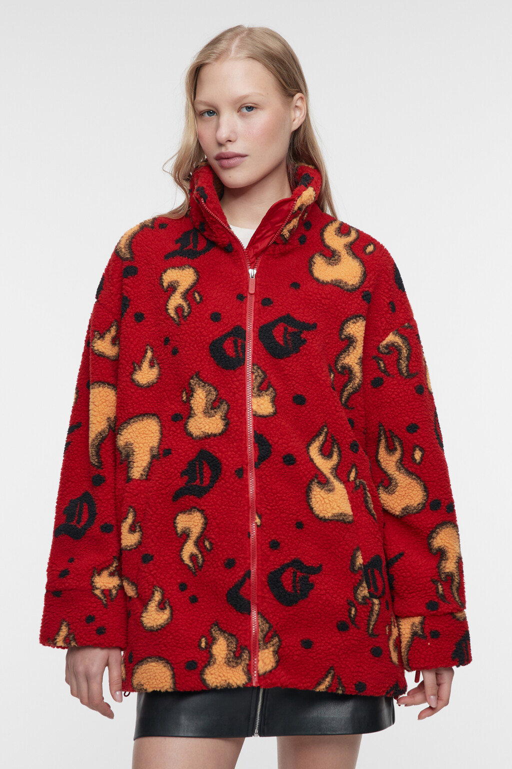 Куртка-парка короткая с принтом - цвет мультиколор - 2