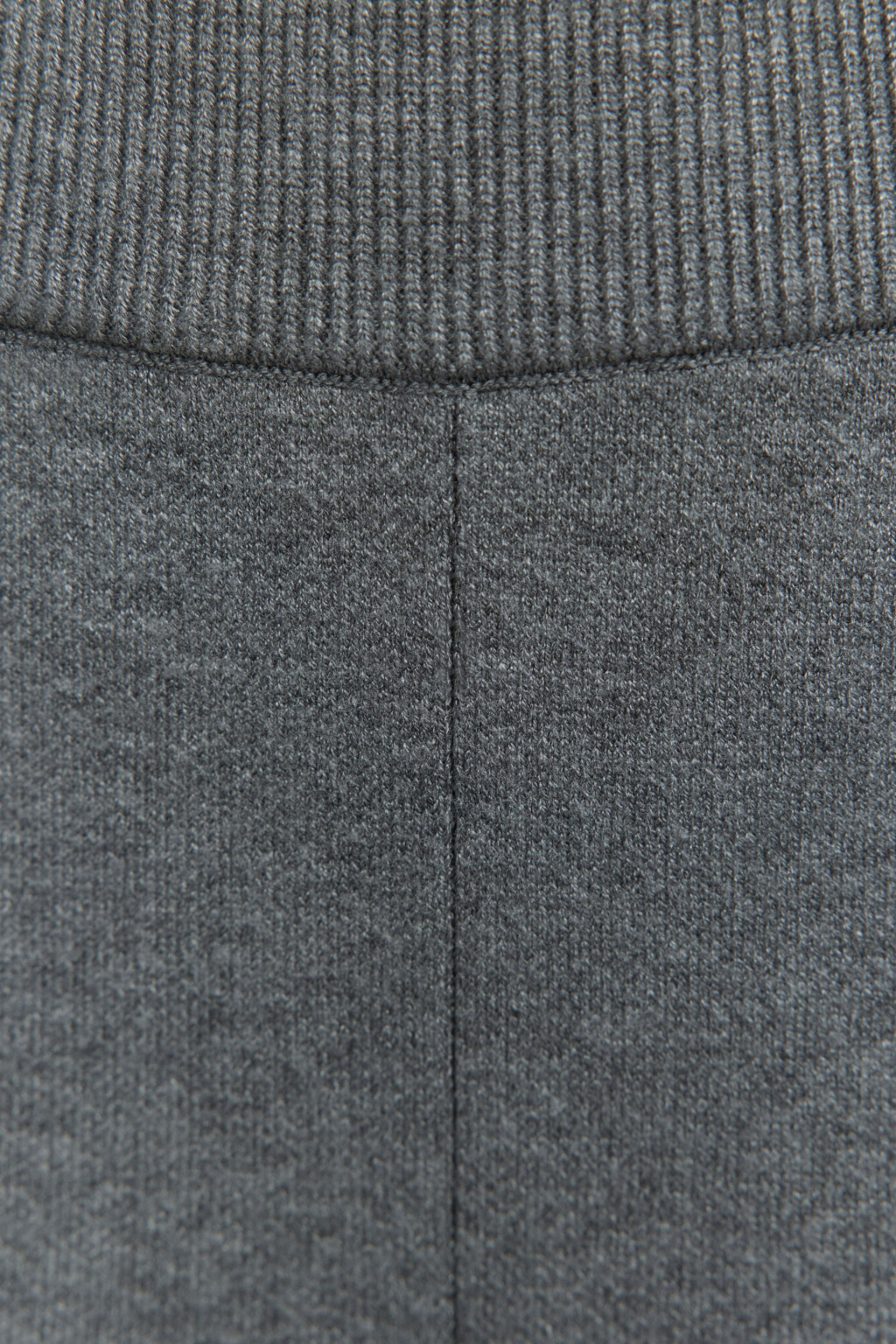 Брюки вязаные вискозные с поясом-резинкой - цвет серый - 5