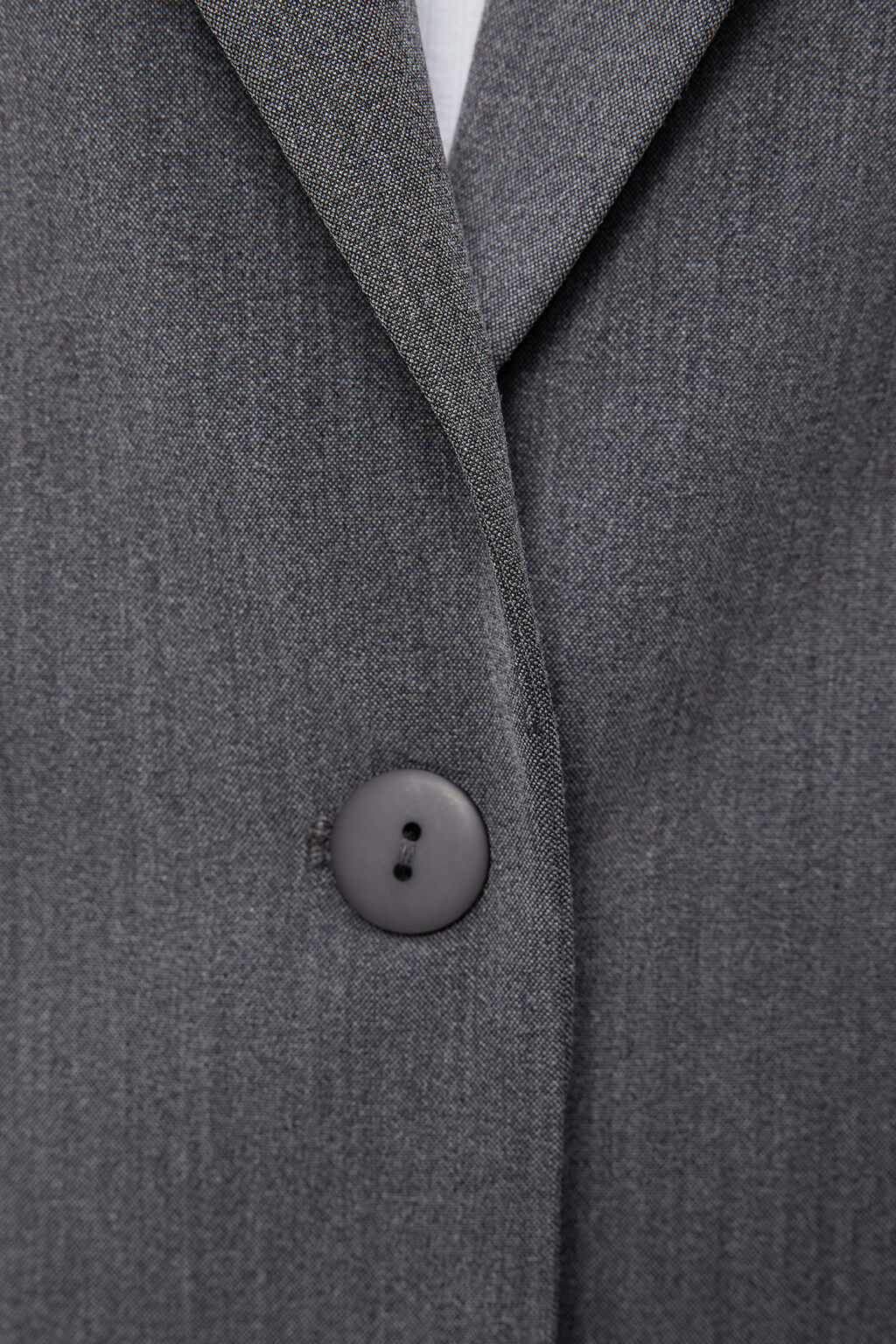 Пиджак прямой однобортный из костюмной ткани - цвет серый - 5
