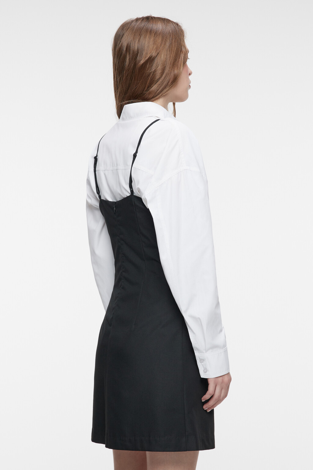 Платье-сарафан JudyDress мини приталенное - цвет черный - 3