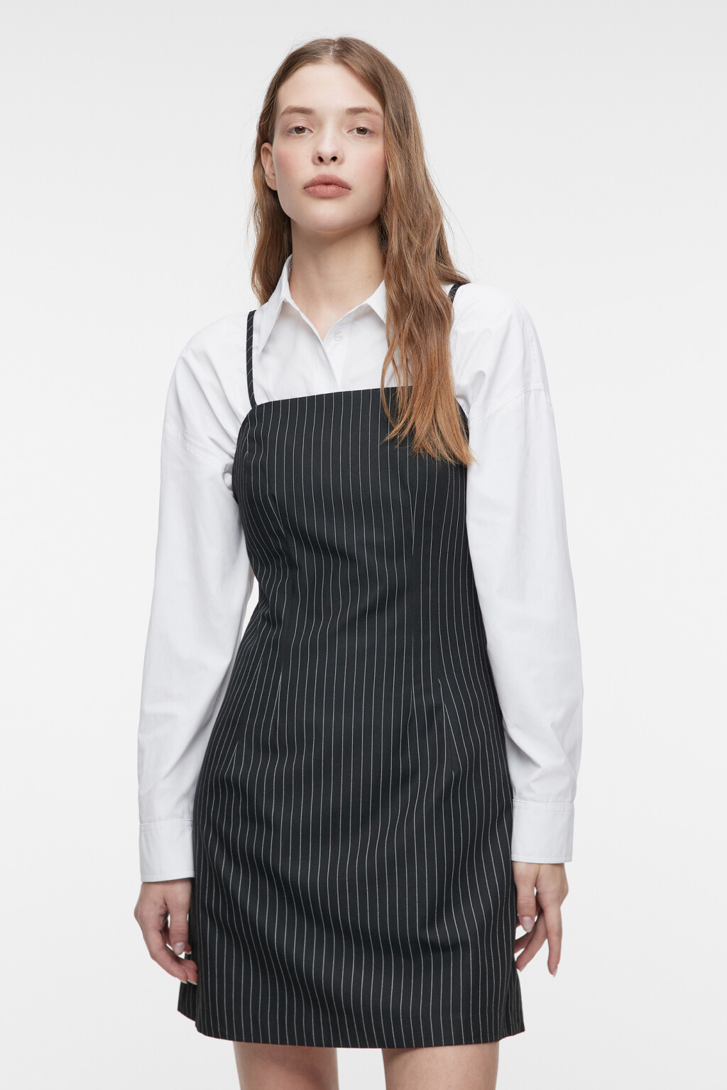 Платье-сарафан JudyDress мини приталенное - цвет черный - 1