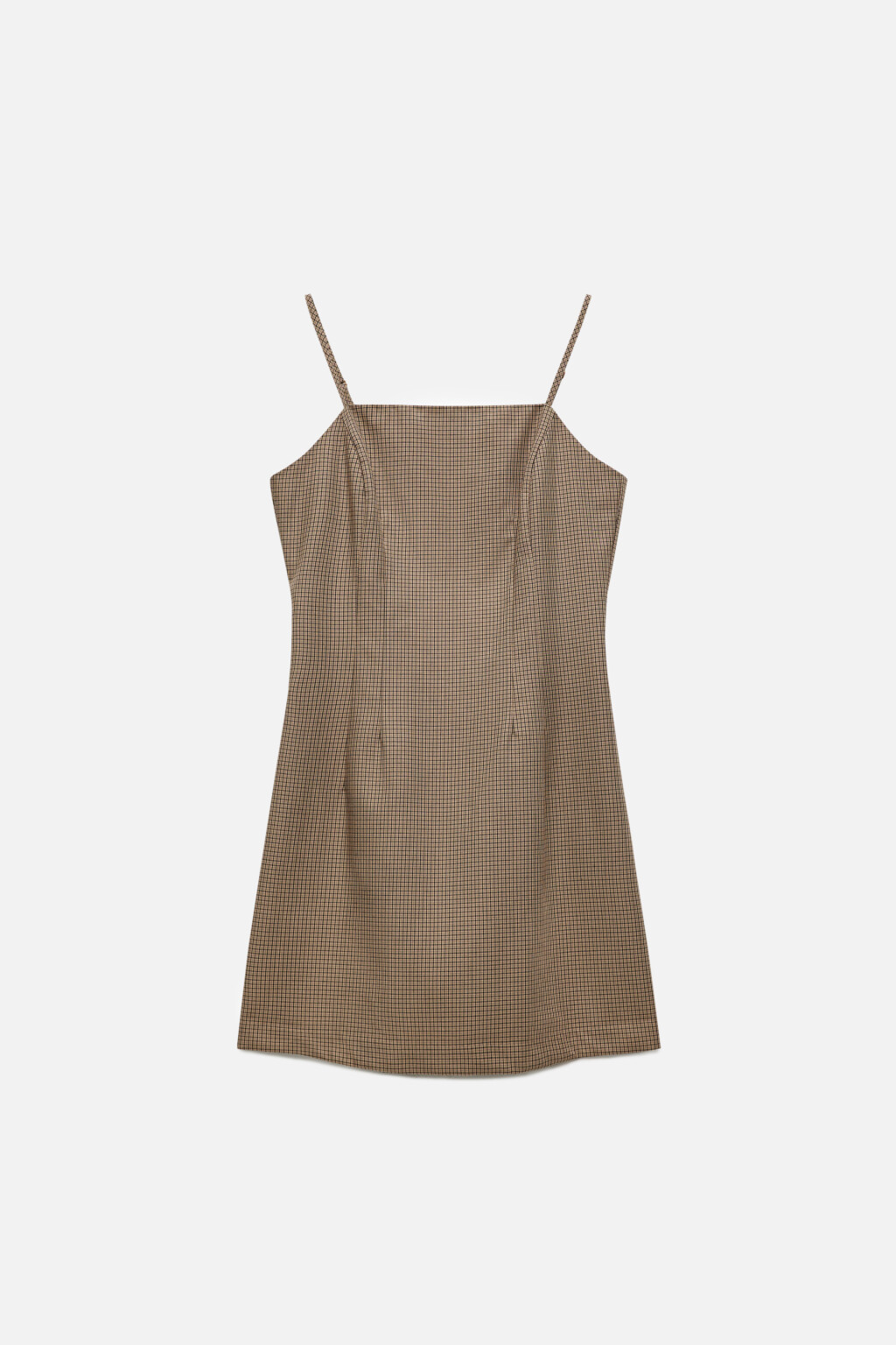 Платье-сарафан JudyDress мини приталенное - цвет бежевый - 7