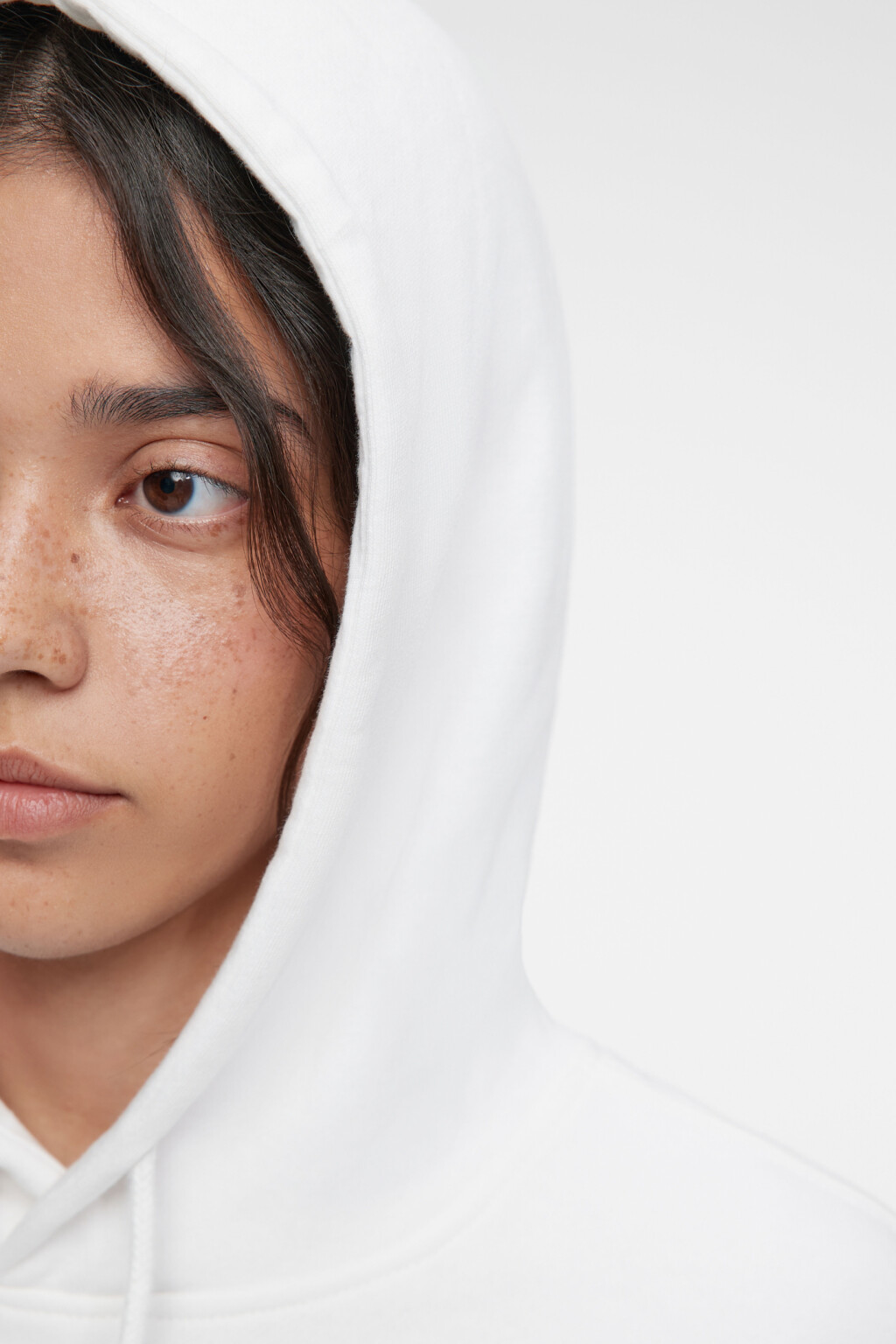 Толстовка oversize флисовая утепленная с капюшоном - цвет бежевый - 6