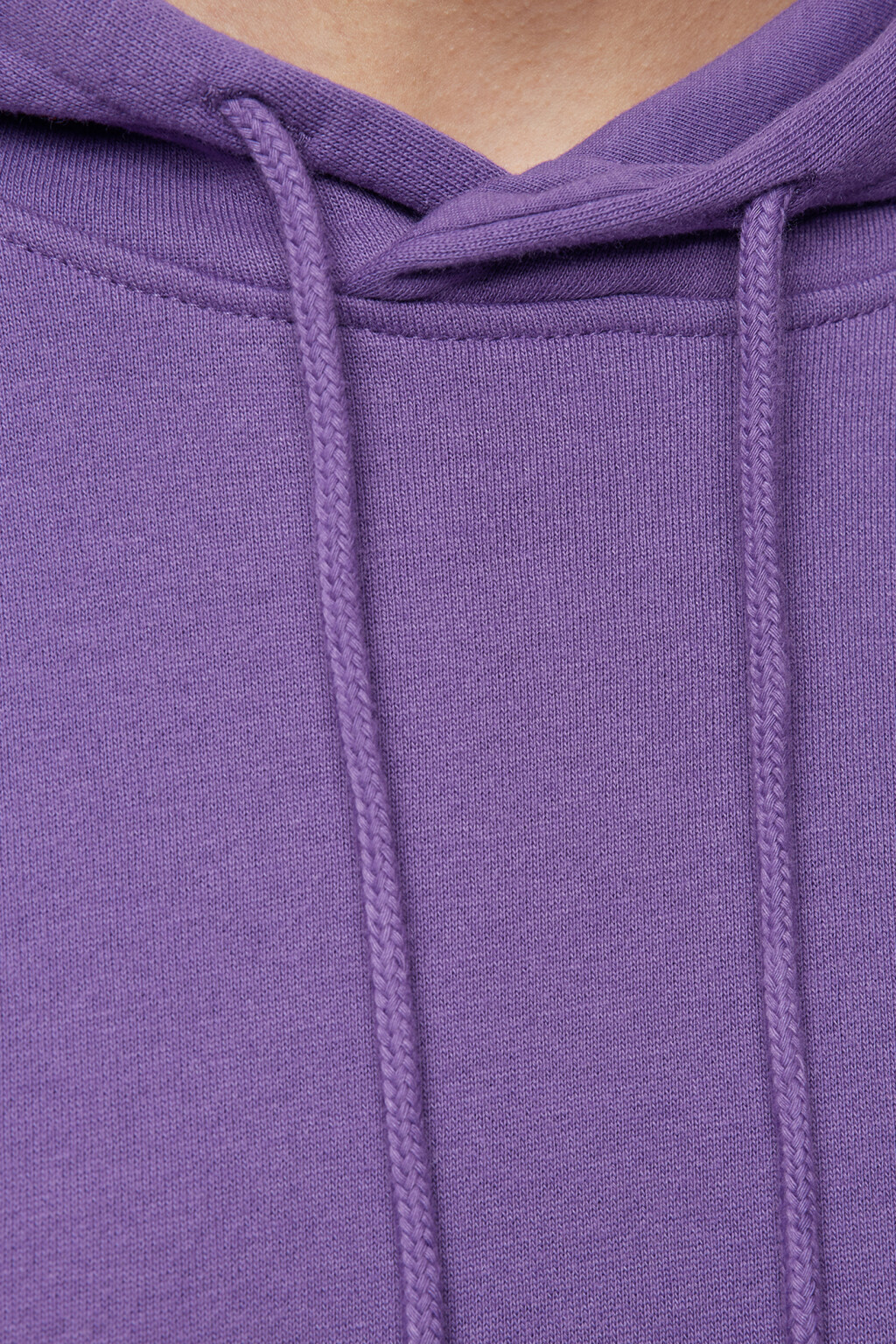 Толстовка oversize флисовая утепленная с капюшоном - цвет фиолетовый - 5