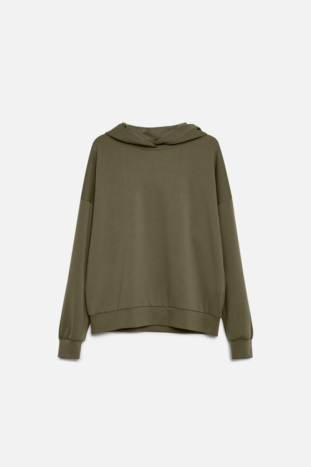 Толстовка oversize трикотажная с капюшоном - цвет зеленый - 8