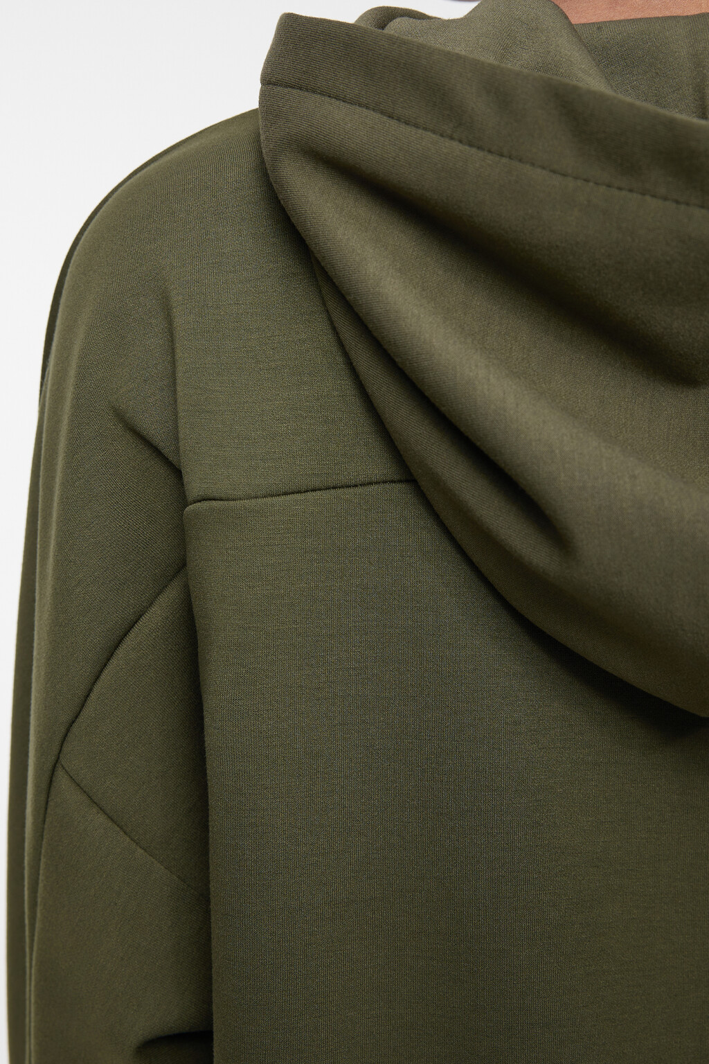 Толстовка oversize трикотажная с капюшоном - цвет зеленый - 6