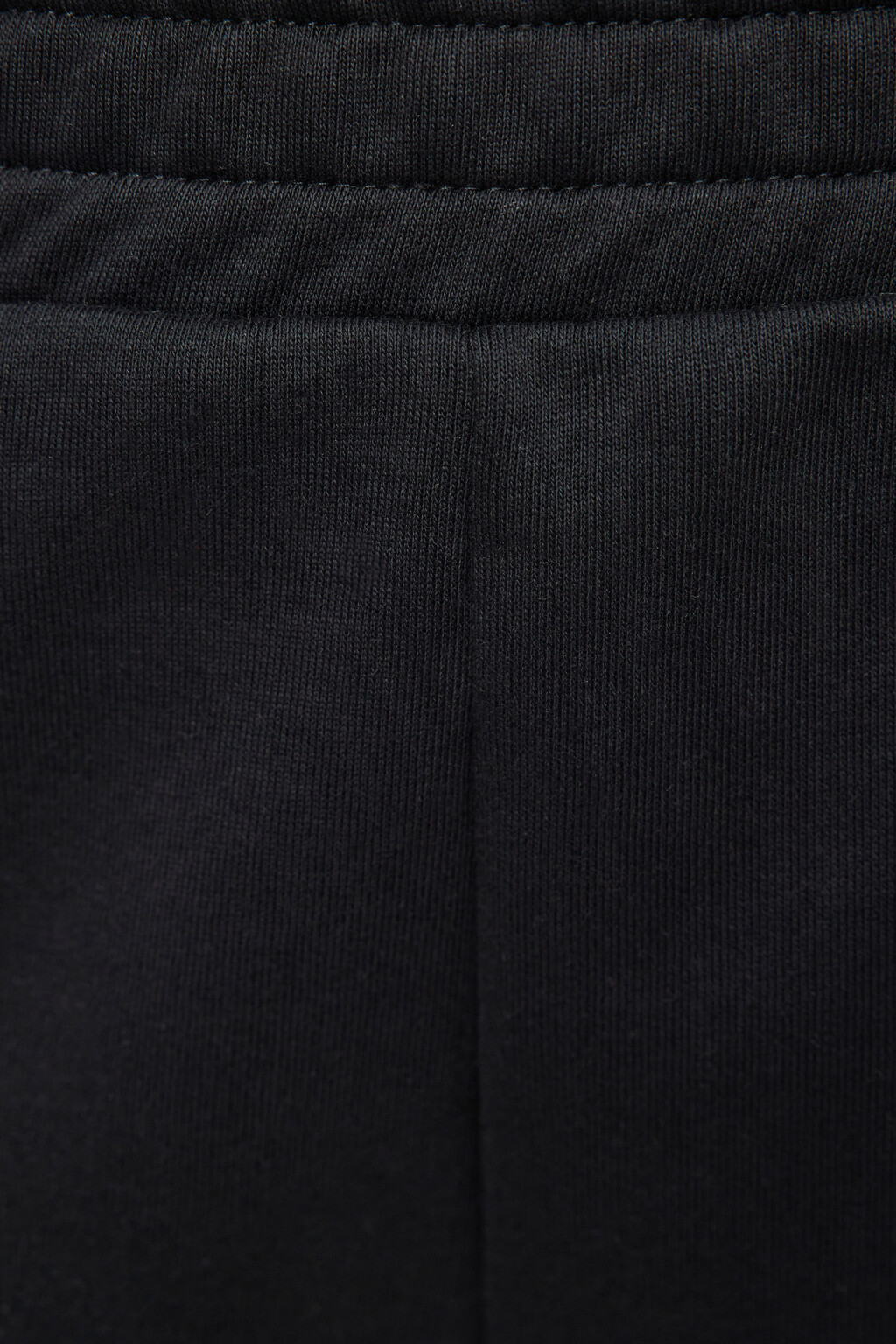 Шорты мини трикотажные из футера с лампасами - цвет черный - 5