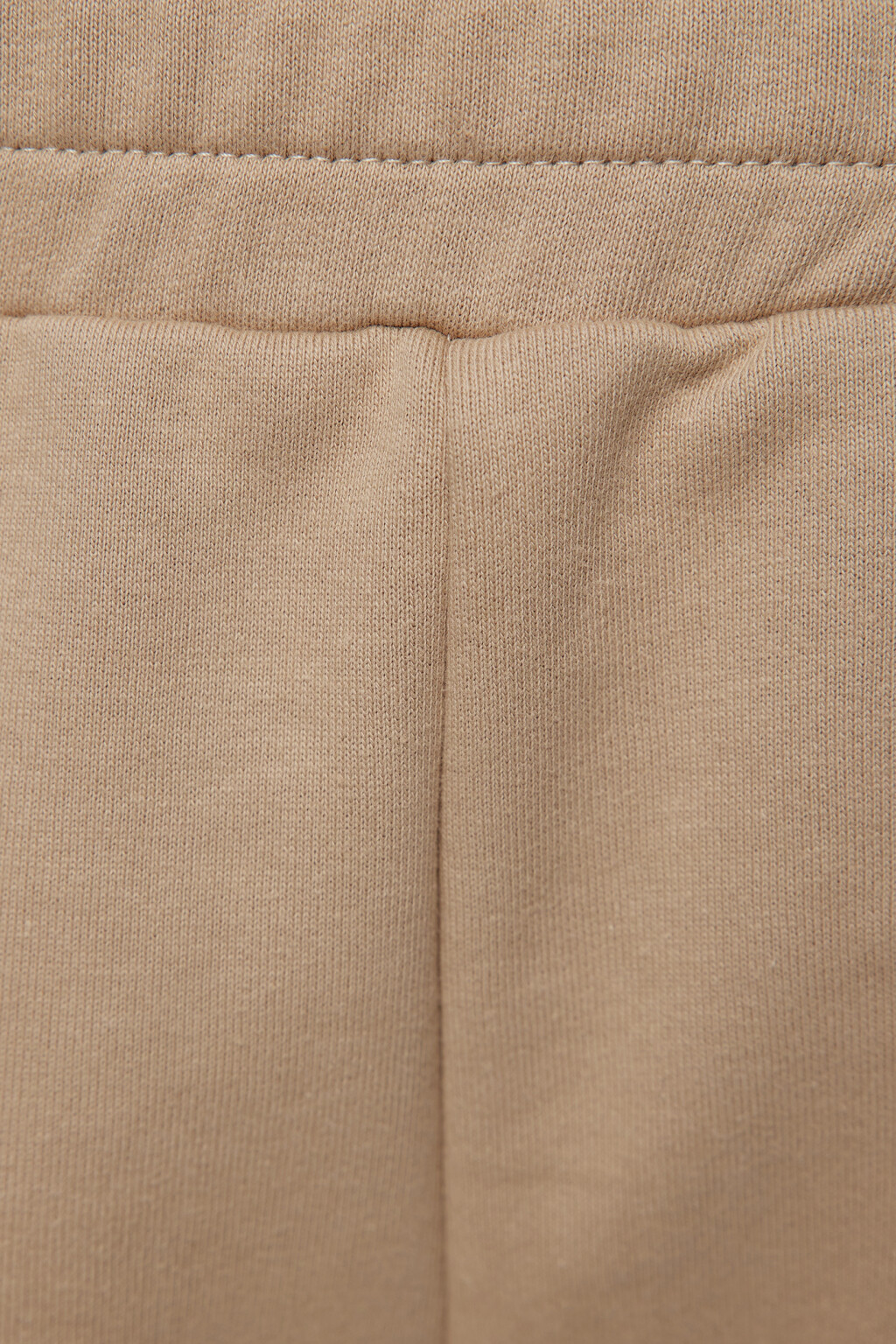 Шорты мини трикотажные из футера с лампасами - цвет коричневый - 5