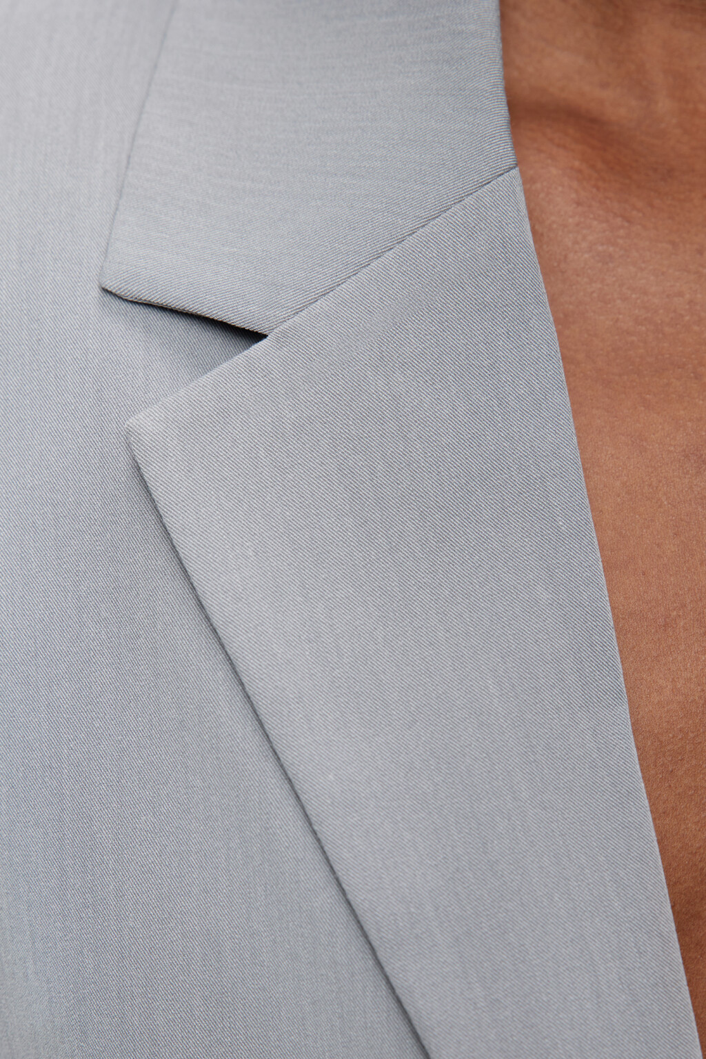 Пиджак однобортный укороченный из костюмной ткани - цвет серый - 5