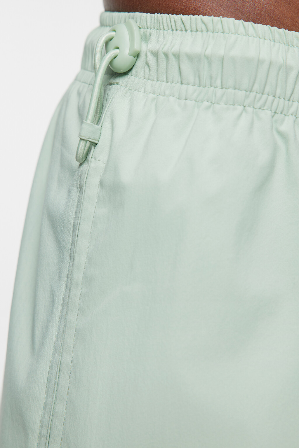 Брюки-парашюты свободные с утяжками на манжетах и поясе - цвет зеленый - 5