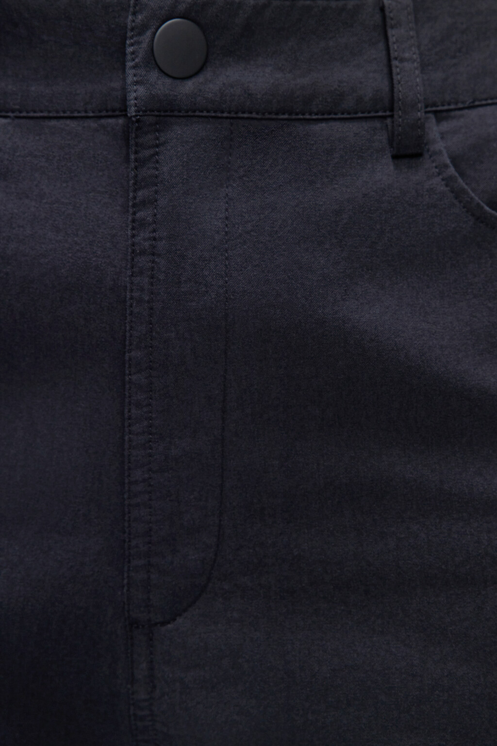 Брюки прямые хлопковые со средней посадкой - цвет черный - 6