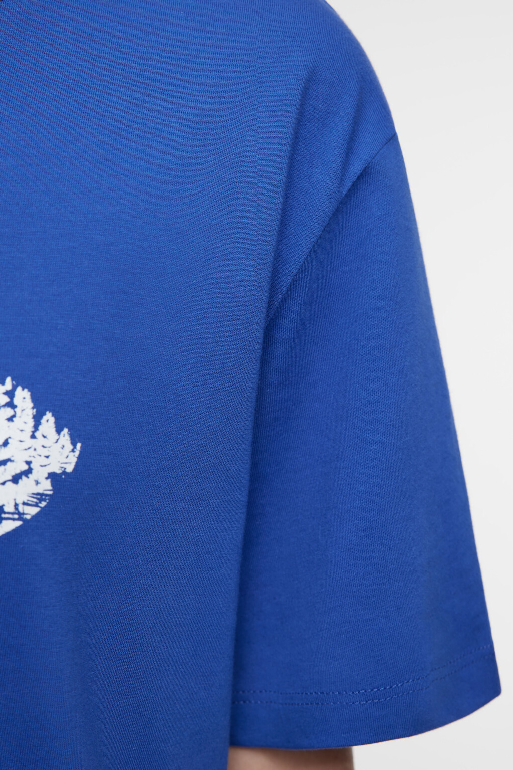 Футболка oversize хлопковая с принтом в походном стиле - цвет синий - 6