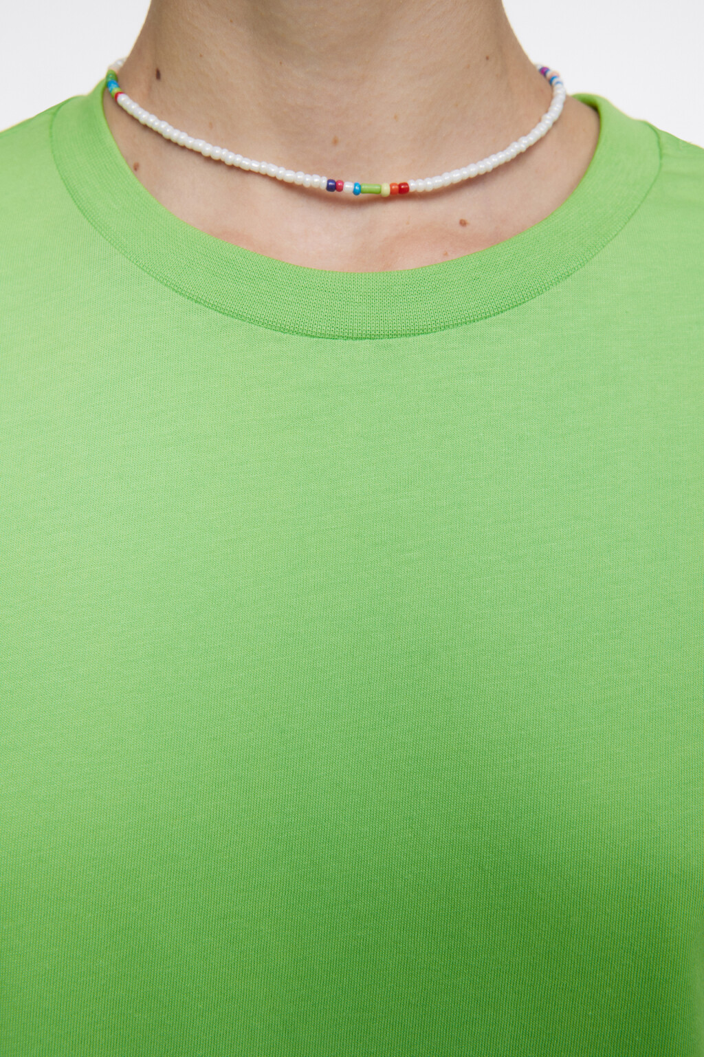 Футболка oversize хлопковая однотонная - цвет голубой - 6