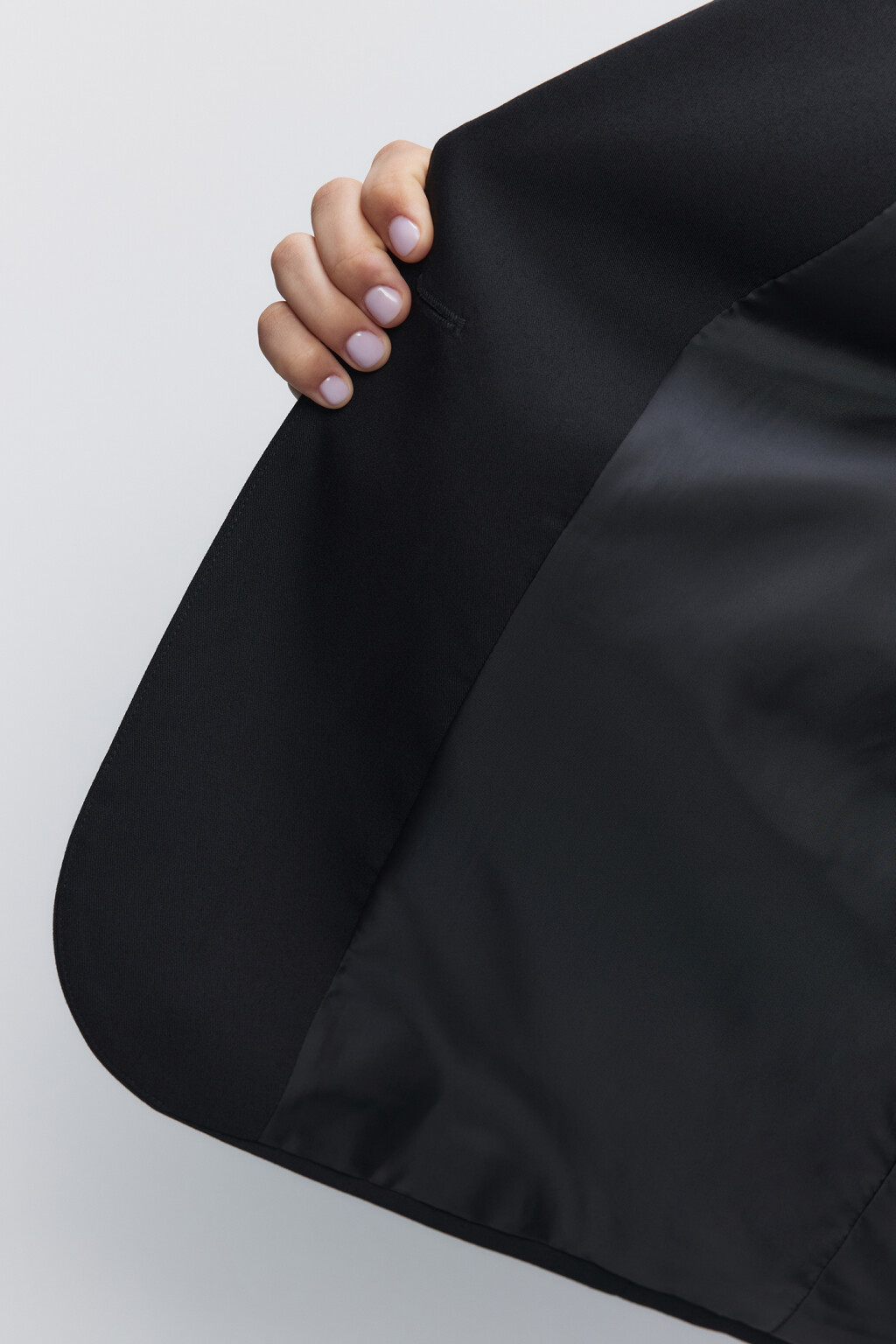 Пиджак прямой однобортный с карманами - цвет черный - 5