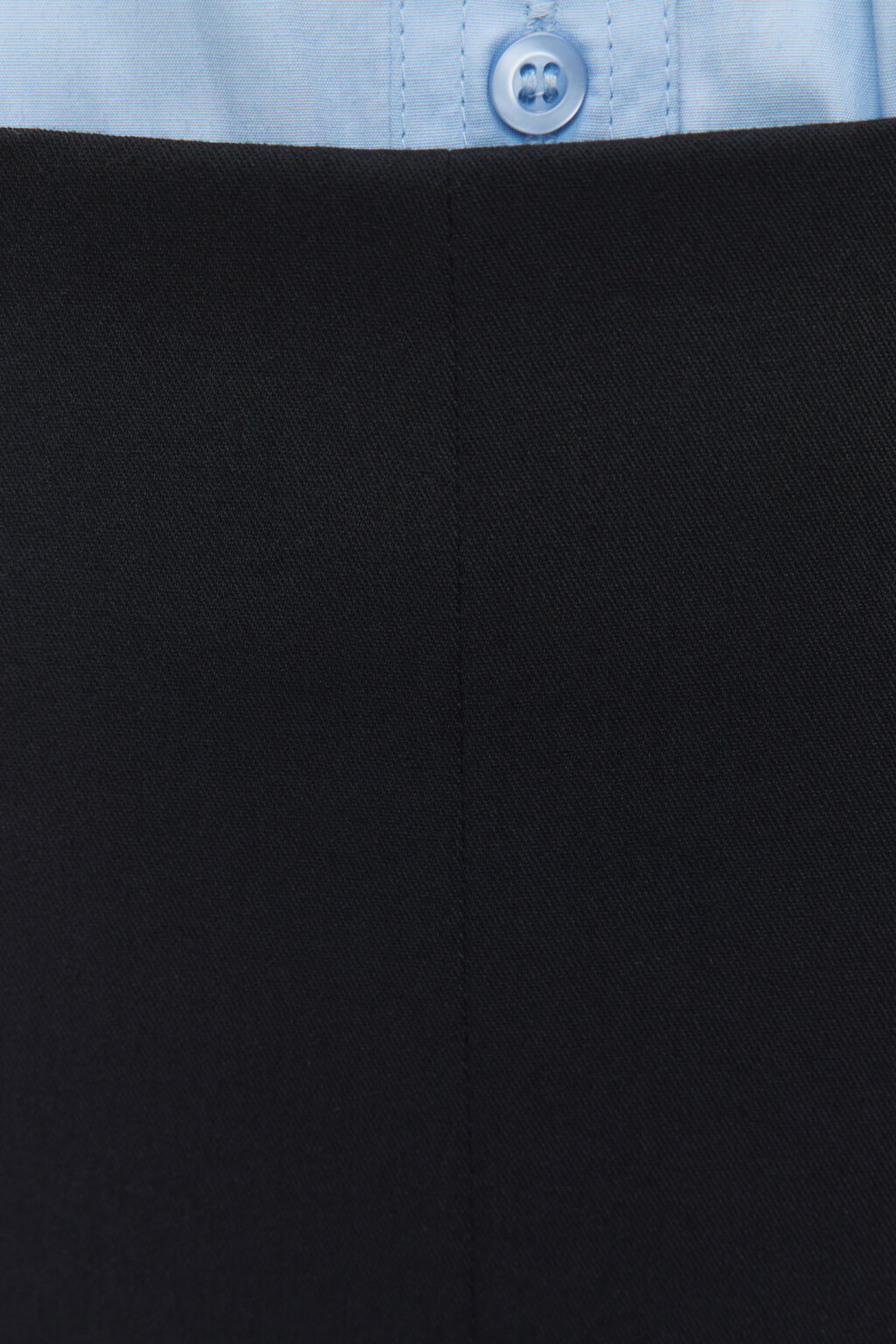 Юбка-шорты короткая костюмная в крупную складку - цвет черный - 5