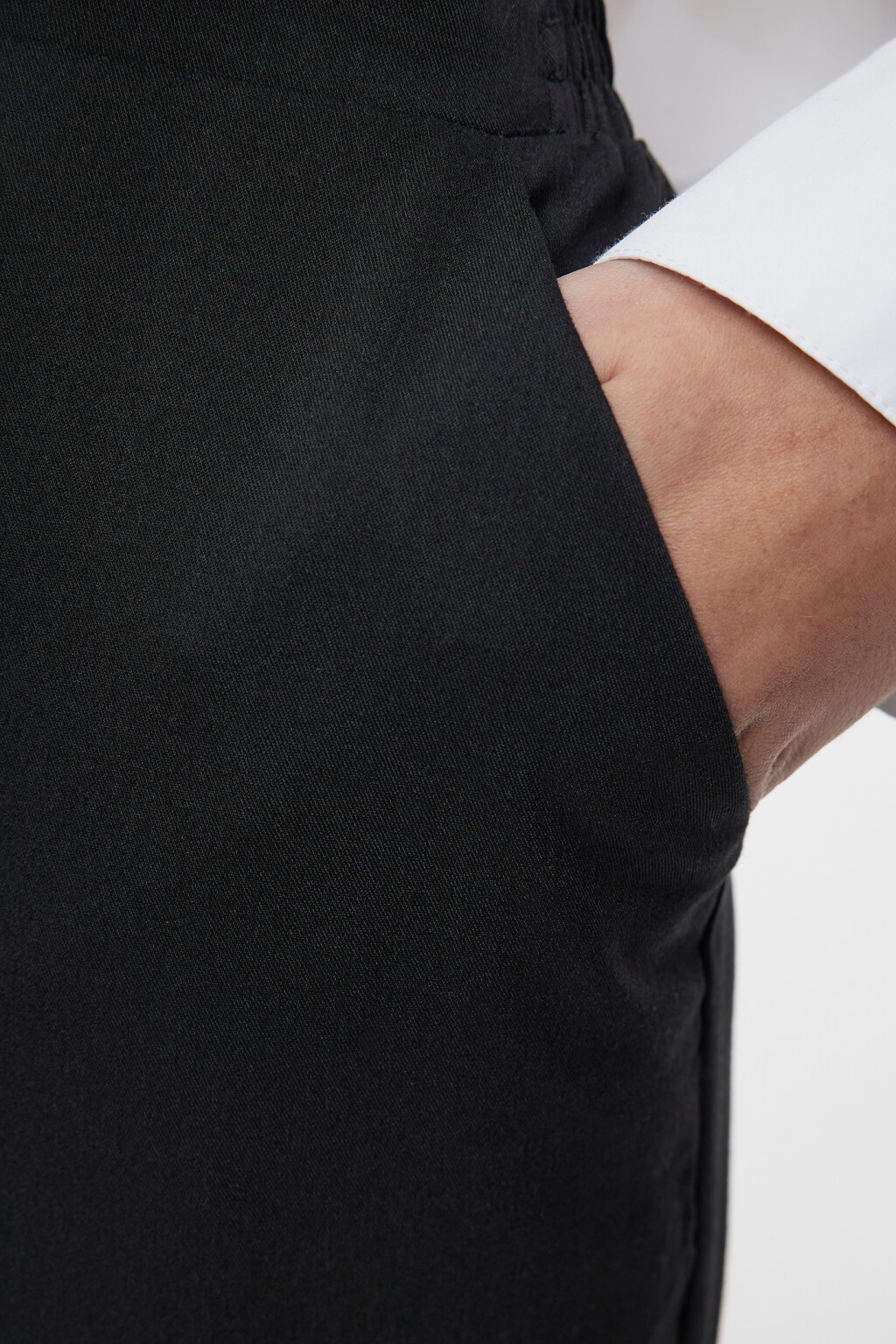 Брюки-чинос костюмные со средней посадкой - цвет черный - 6