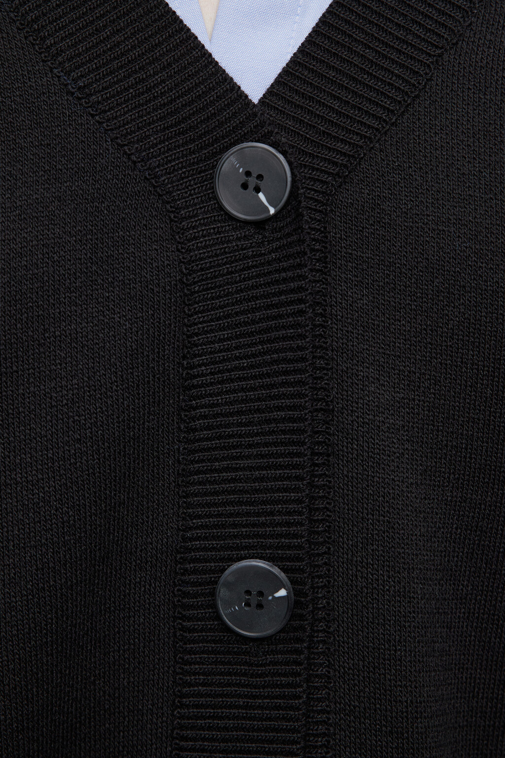 Кардиган oversize жаккардовый с принтом в ромбы - цвет черный - 5