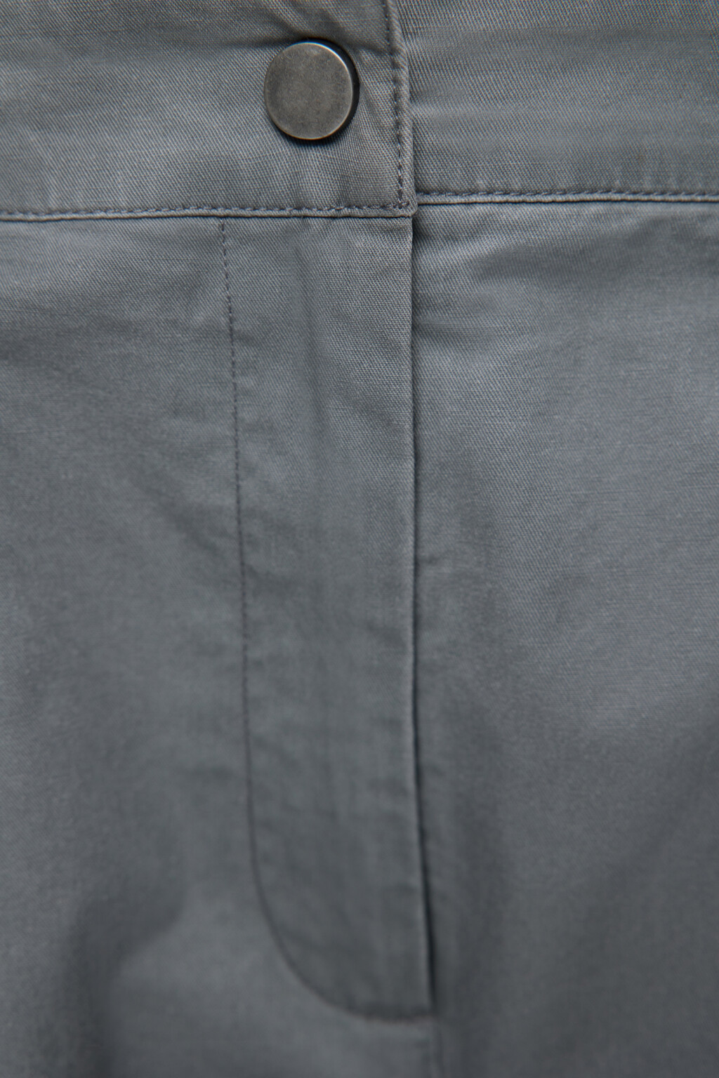 Брюки широкие хлопковые с карманами карго - цвет серый - 5