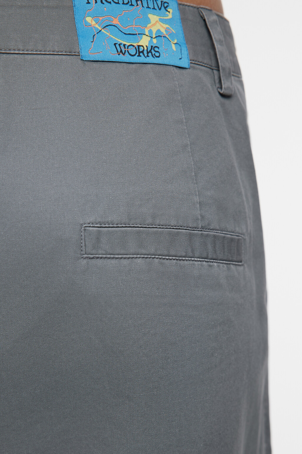 Брюки широкие хлопковые с карманами карго - цвет серый - 7