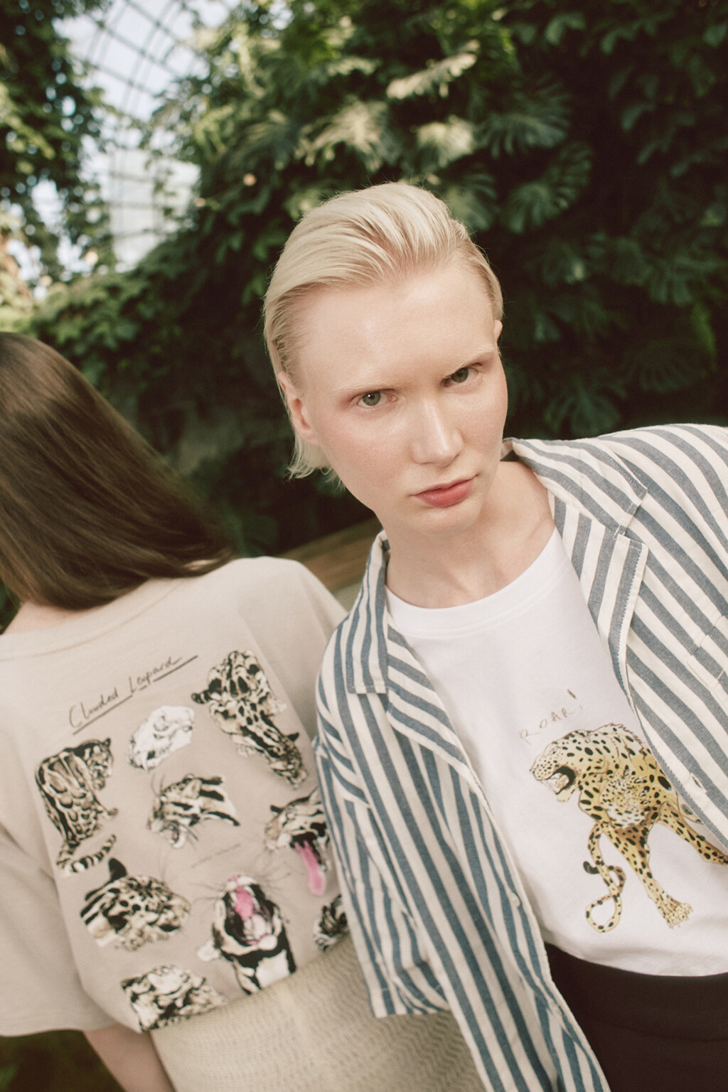 Футболка unisex свободная с принтом Bang Bang Studio - цвет серый - 8