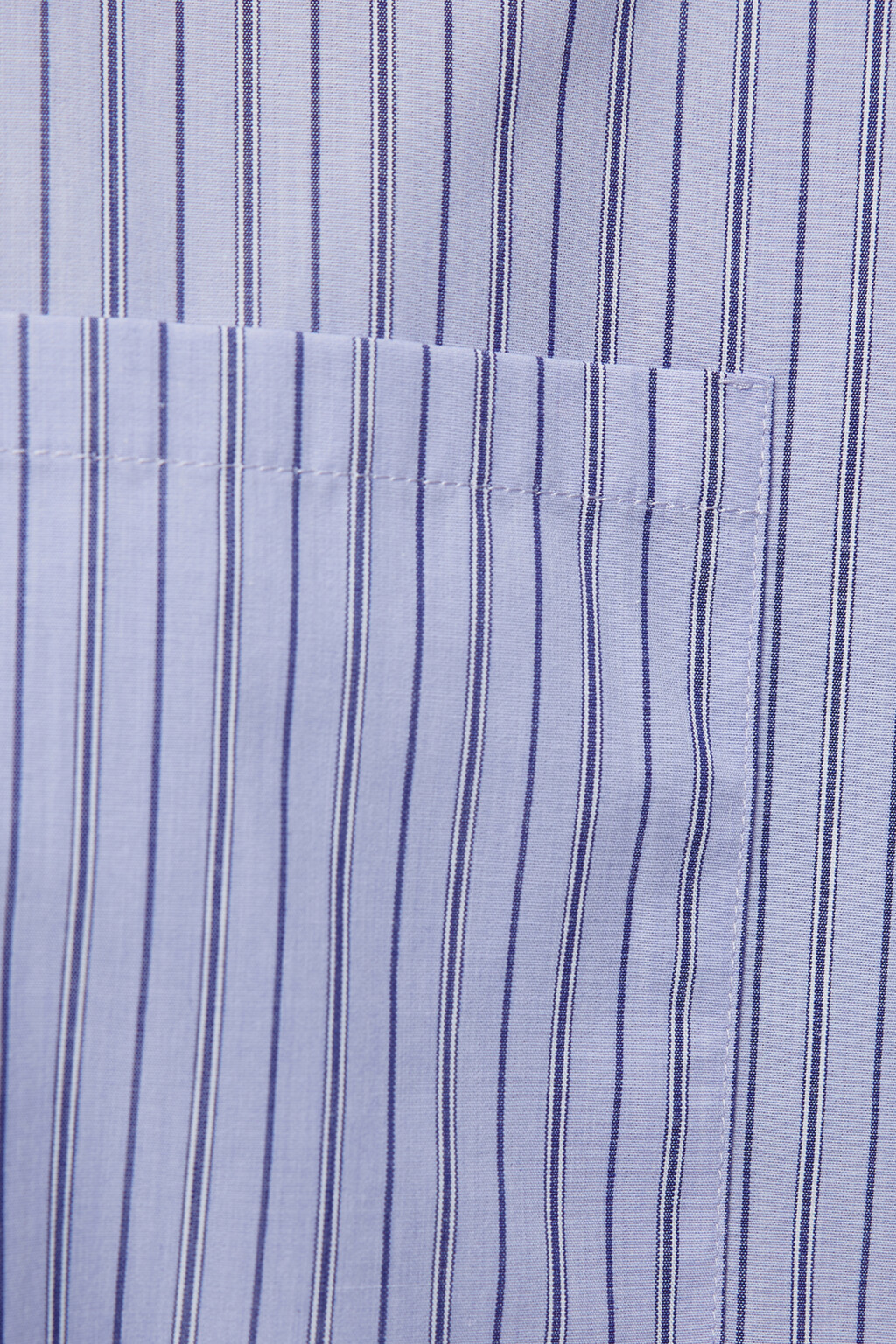 Рубашка-овершот длинная свободная с галстуком - цвет голубой - 6