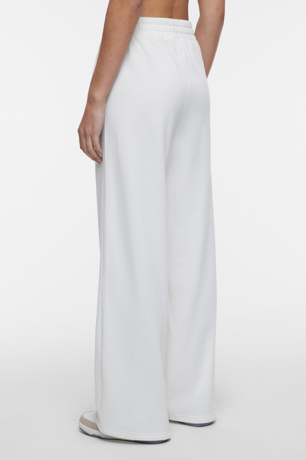 Брюки спортивные утепленные с поясом на резинке - цвет бежевый - 3