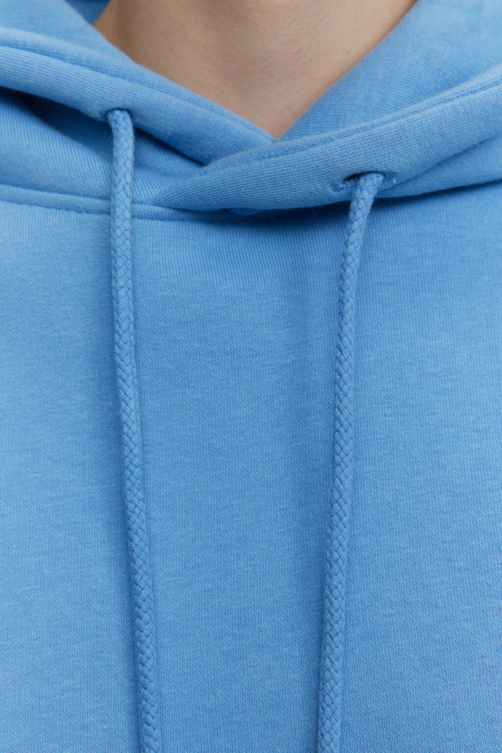 Худи oversize утепленная с начесом и капюшоном - цвет голубой - 5