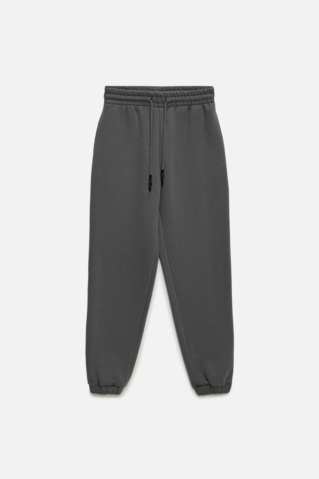 Брюки-джоггеры хлопковые утепленные с начесом - цвет серый - 7