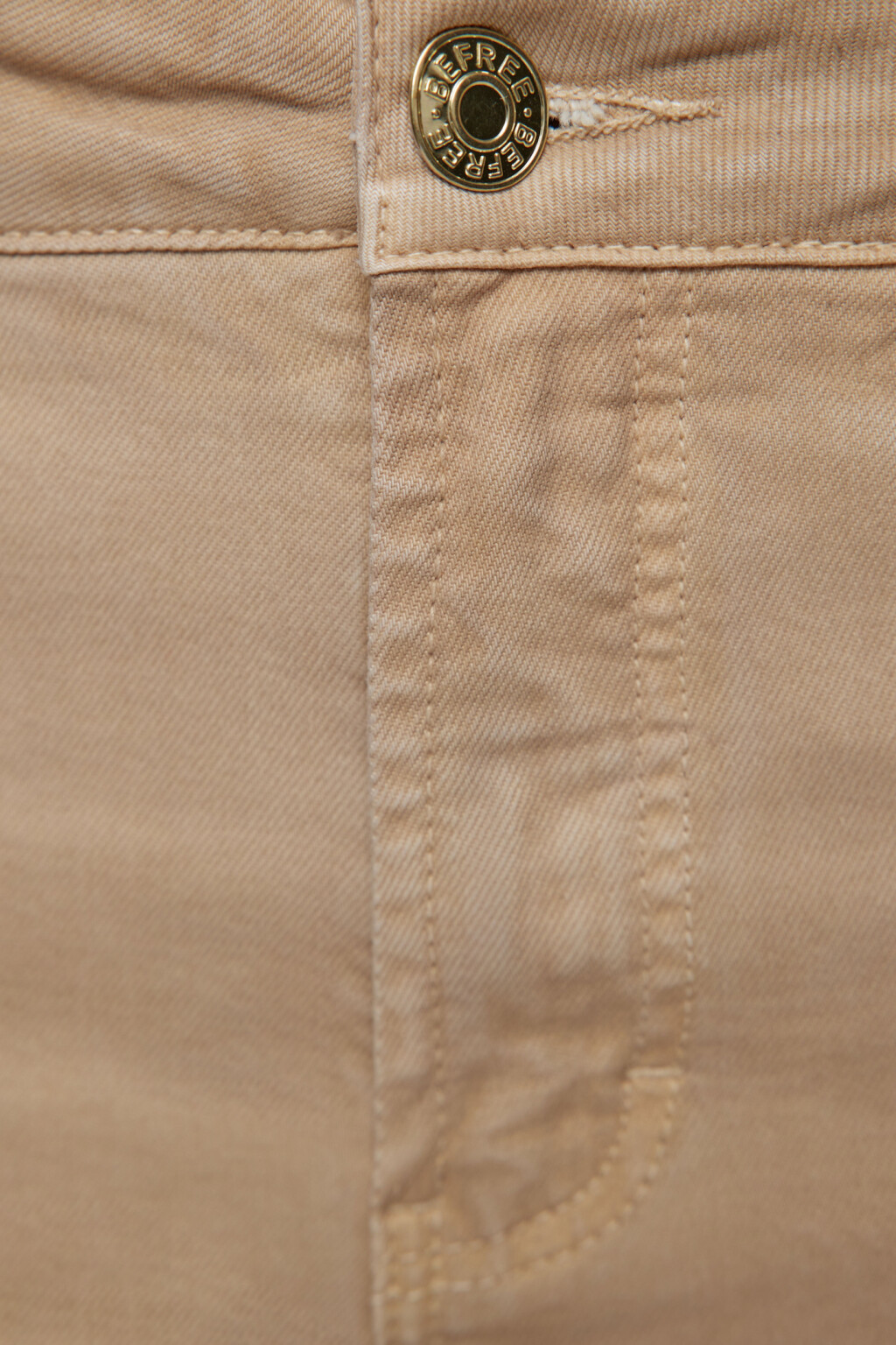 Джинсы клеш удлиненные с высокой посадкой - цвет бежевый - 5