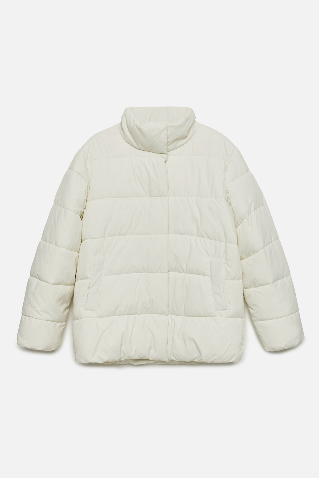 Куртка стеганая демисезонная с воротником-стойкой - цвет молочный - 8