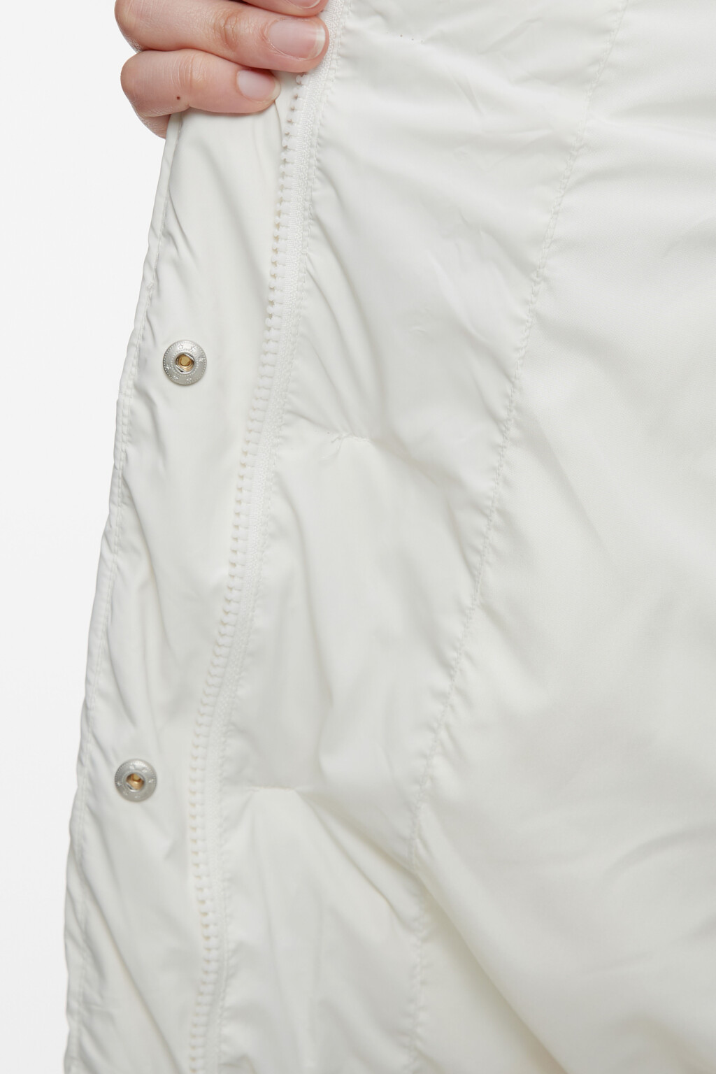 Куртка стеганая демисезонная с воротником-стойкой - цвет молочный - 7